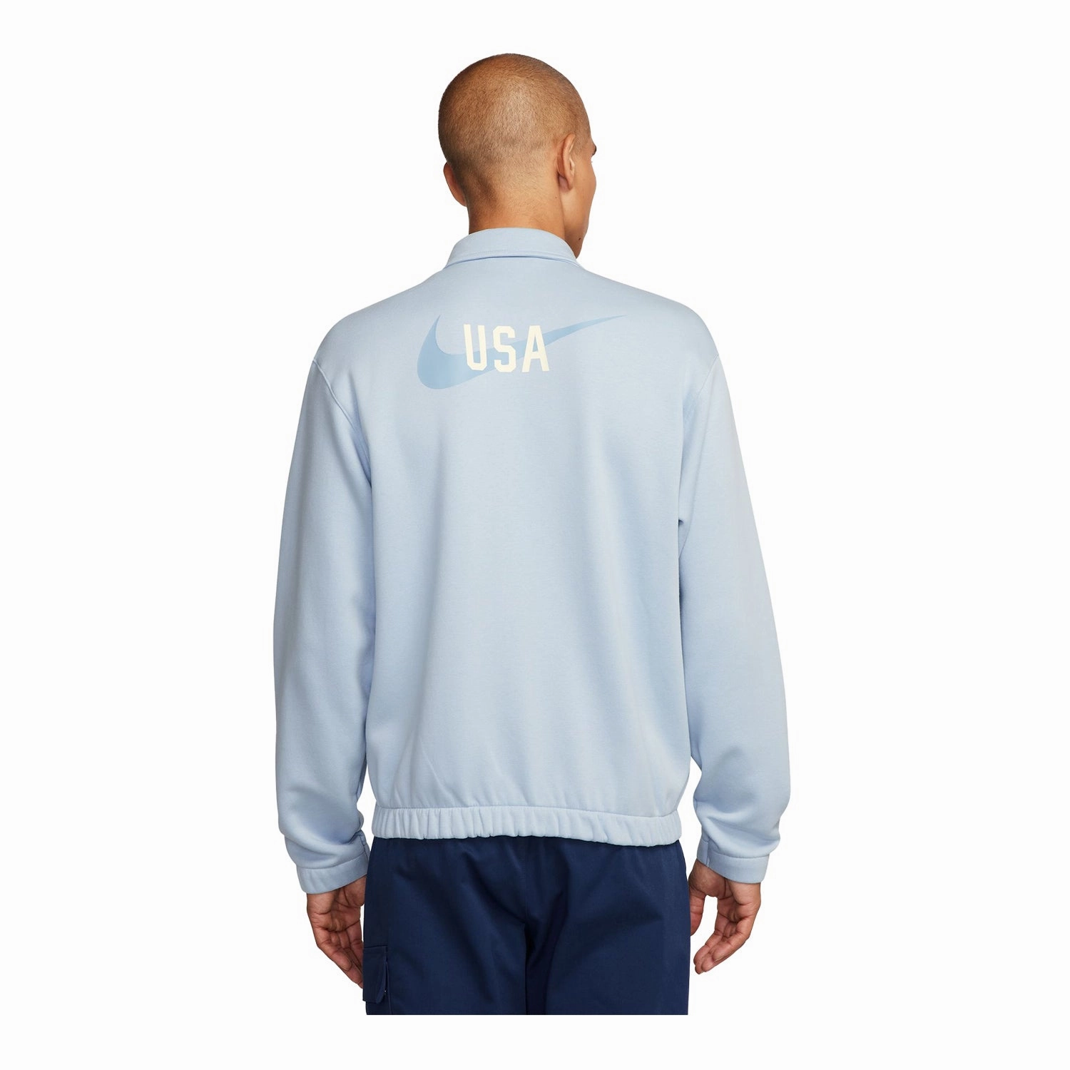 Men's Nike USA Club Fleece Harrington Blue Jacket