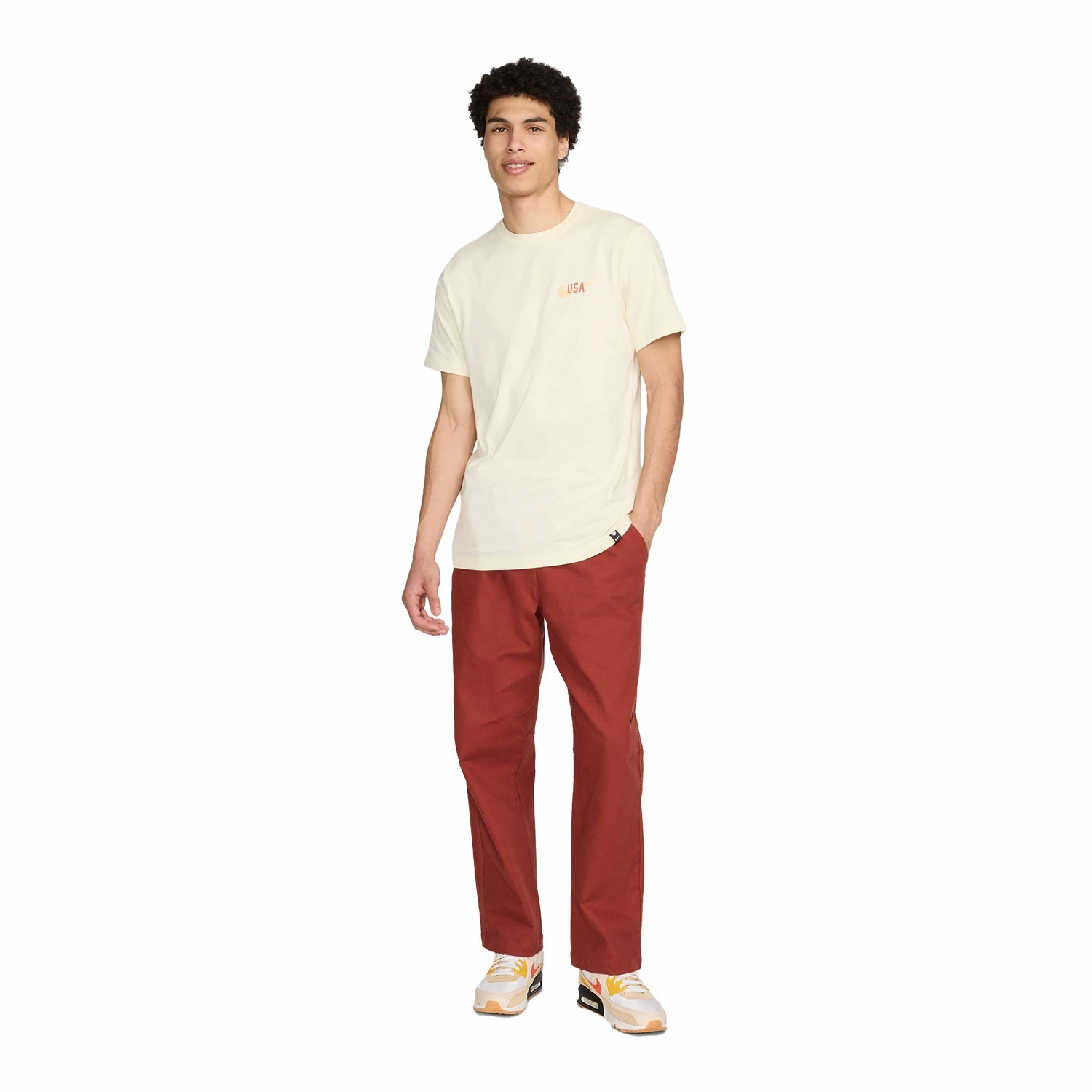 Men's Nike USA Engage Tan Tee