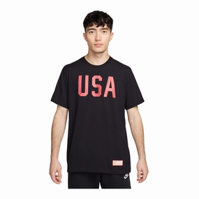 Men's Nike USA Solid Black Tee