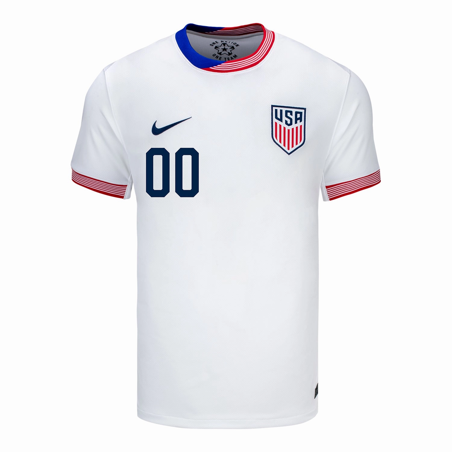 Men's Nike USMNT 2024 Personalized American Classic Home Stadium Jersey
