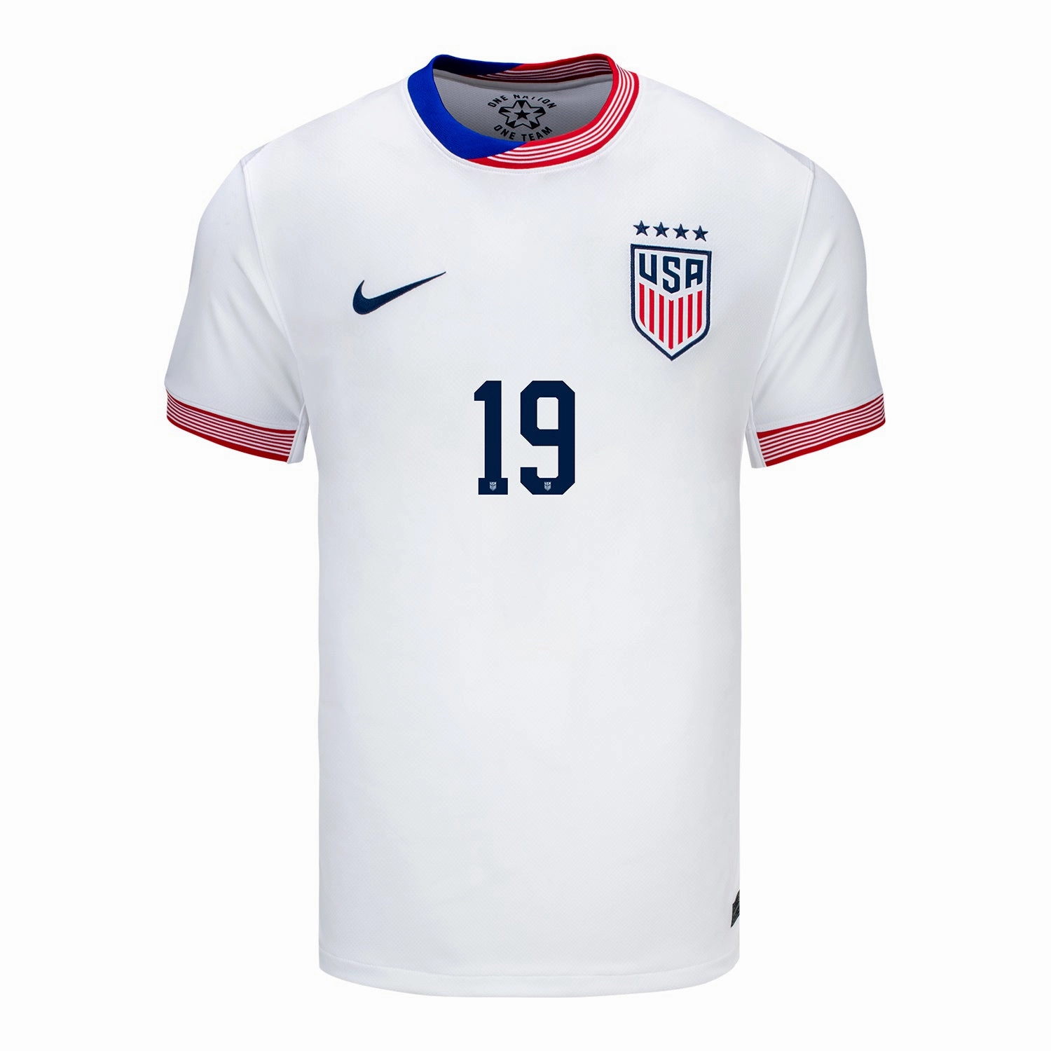 Men's Nike USWNT 2024 American Classic Home Dunn 19 Stadium Jersey