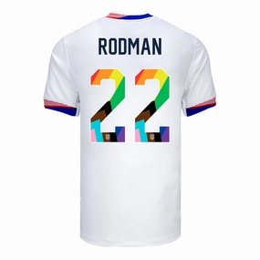 Men's Nike USWNT 2024 Pride-Themed Home Rodman 22 Stadium Jersey
