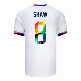 Men's Nike USWNT 2024 Pride-Themed Home Shaw 8 Stadium Jersey