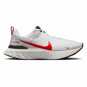 Mens Nike React Infinity Run FK 3 - White / Crimson / Platinum Tint