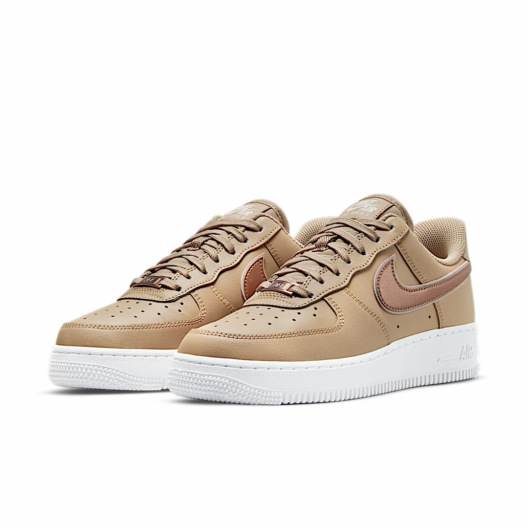 Nike Air Force 1 '07 Tan Metallic Rose Gold