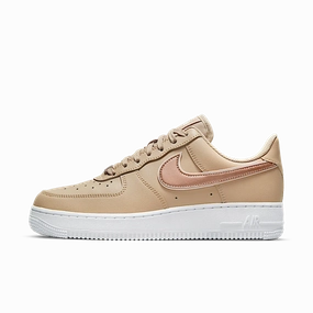 Nike Air Force 1 '07 Tan Metallic Rose Gold
