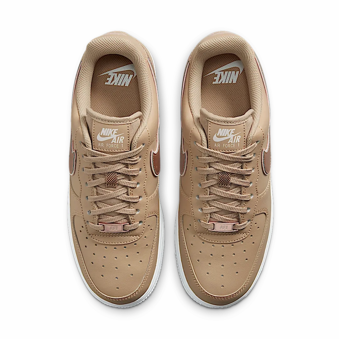 Nike Air Force 1 '07 Tan Metallic Rose Gold