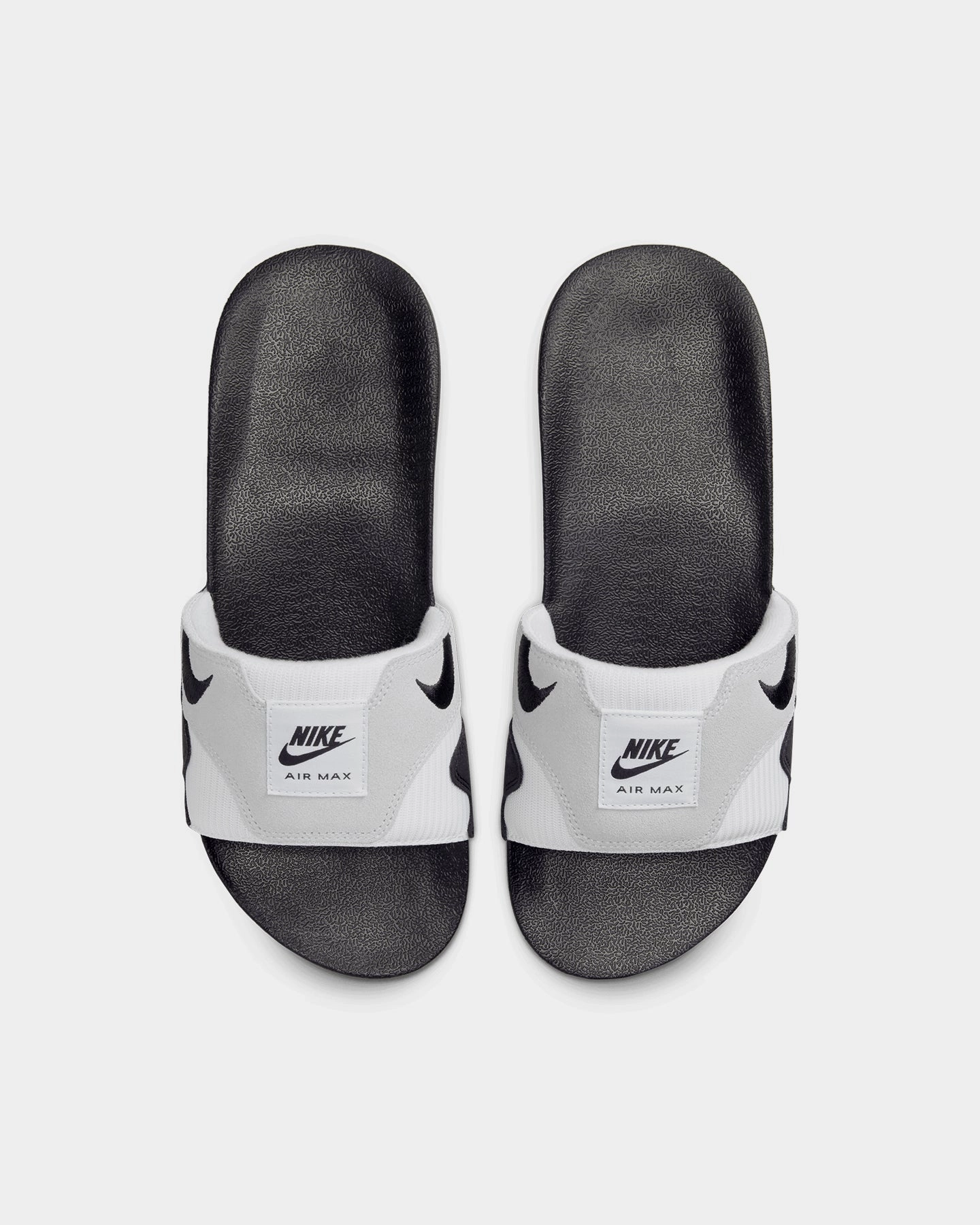 Nike Air Max 1 Slides White/Black/Light Neutral Grey