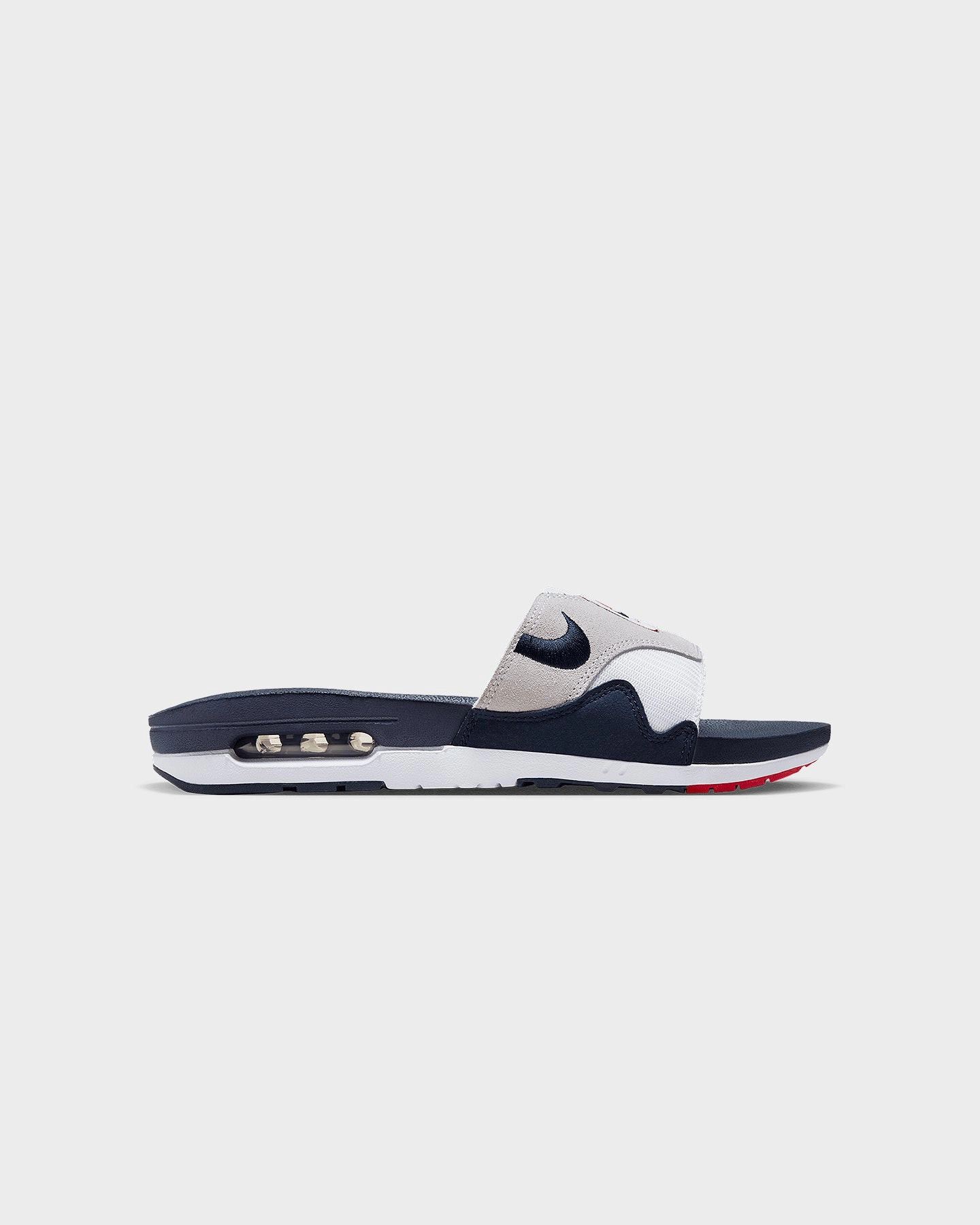 Nike Air Max 1 Slides White/Obsidian