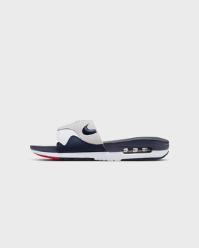Nike Air Max 1 Slides White/Obsidian