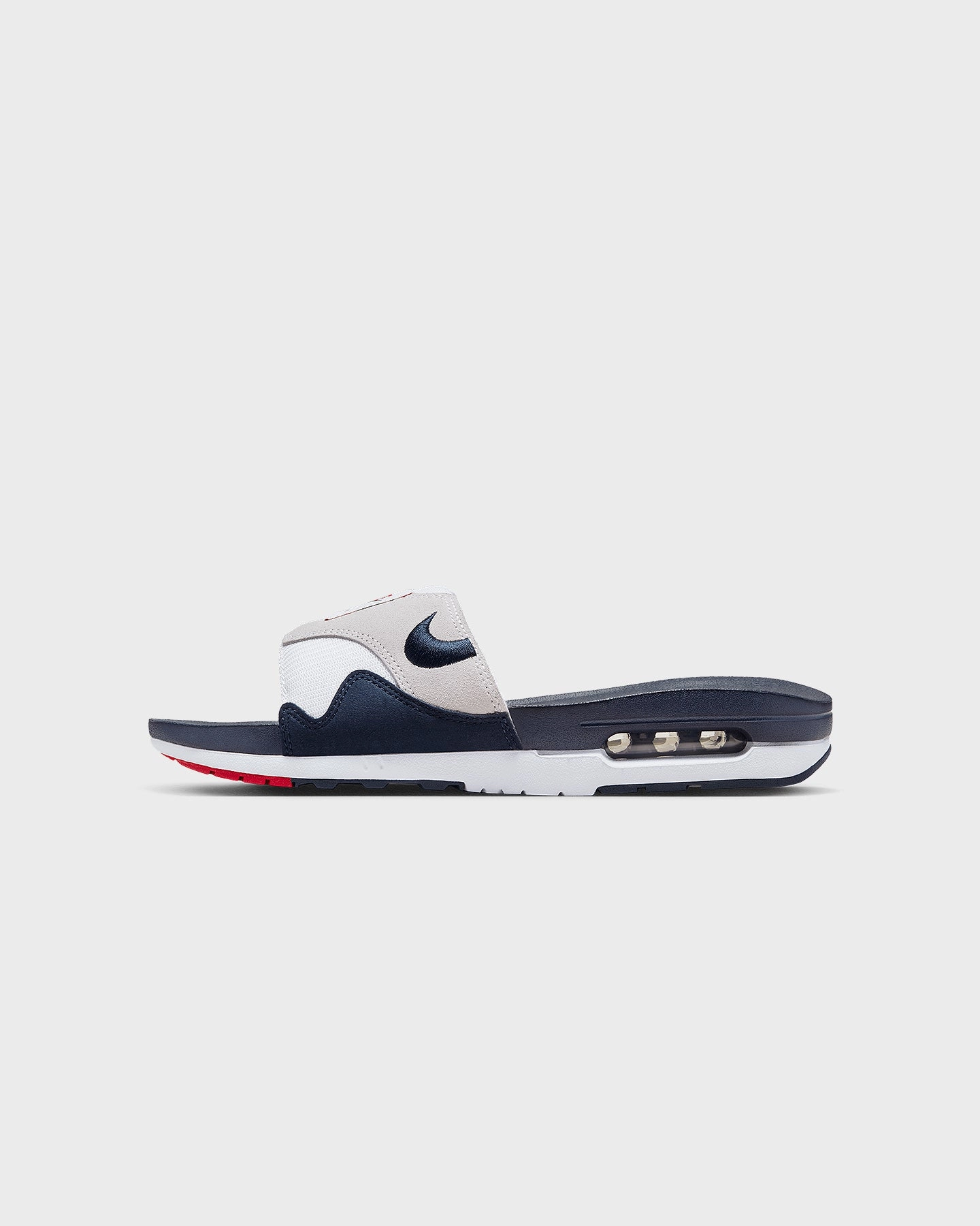 Nike Air Max 1 Slides White/Obsidian