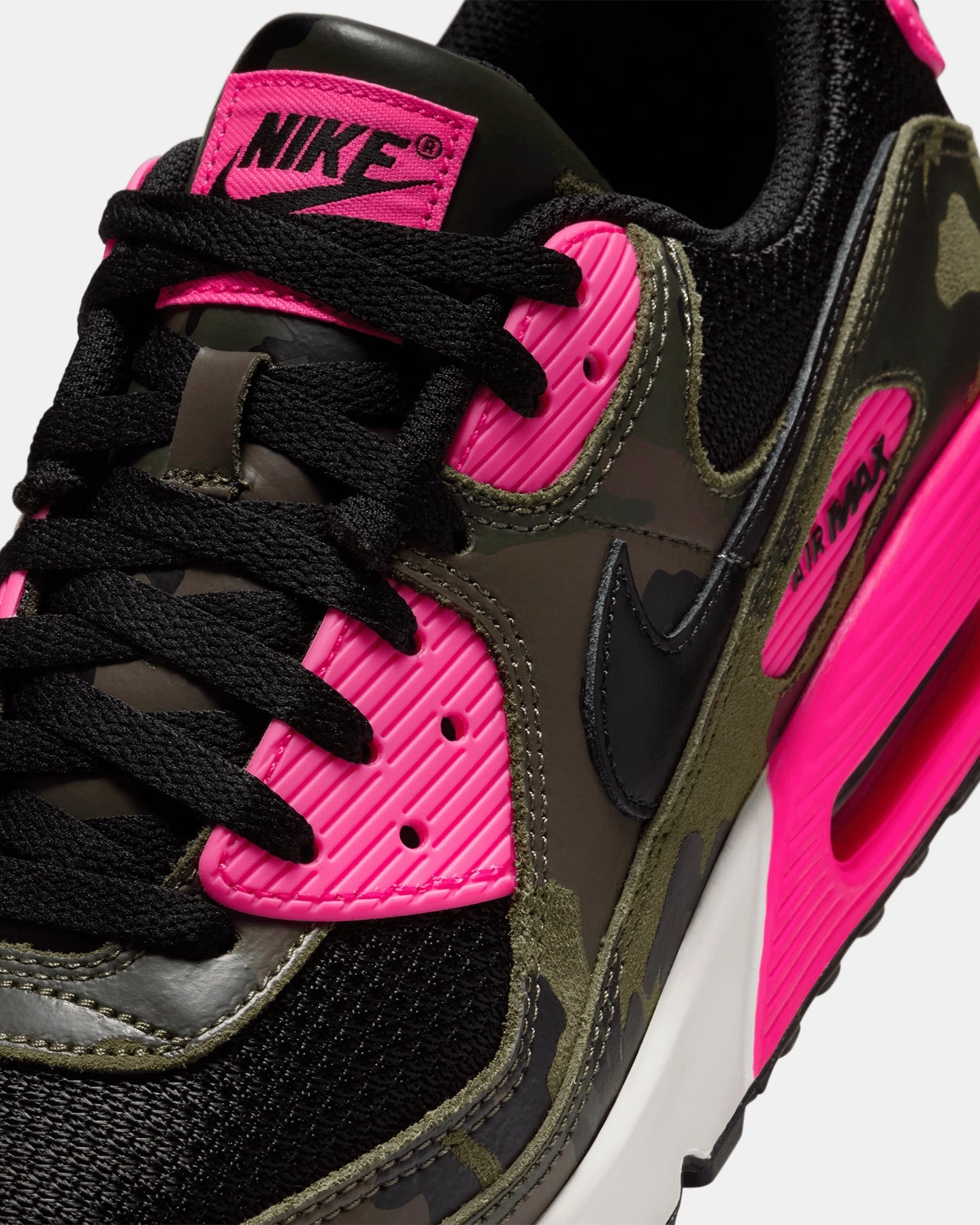 Nike Air Max 90 Premium Camo Camo-Sequaia/Black/Hyper Pink