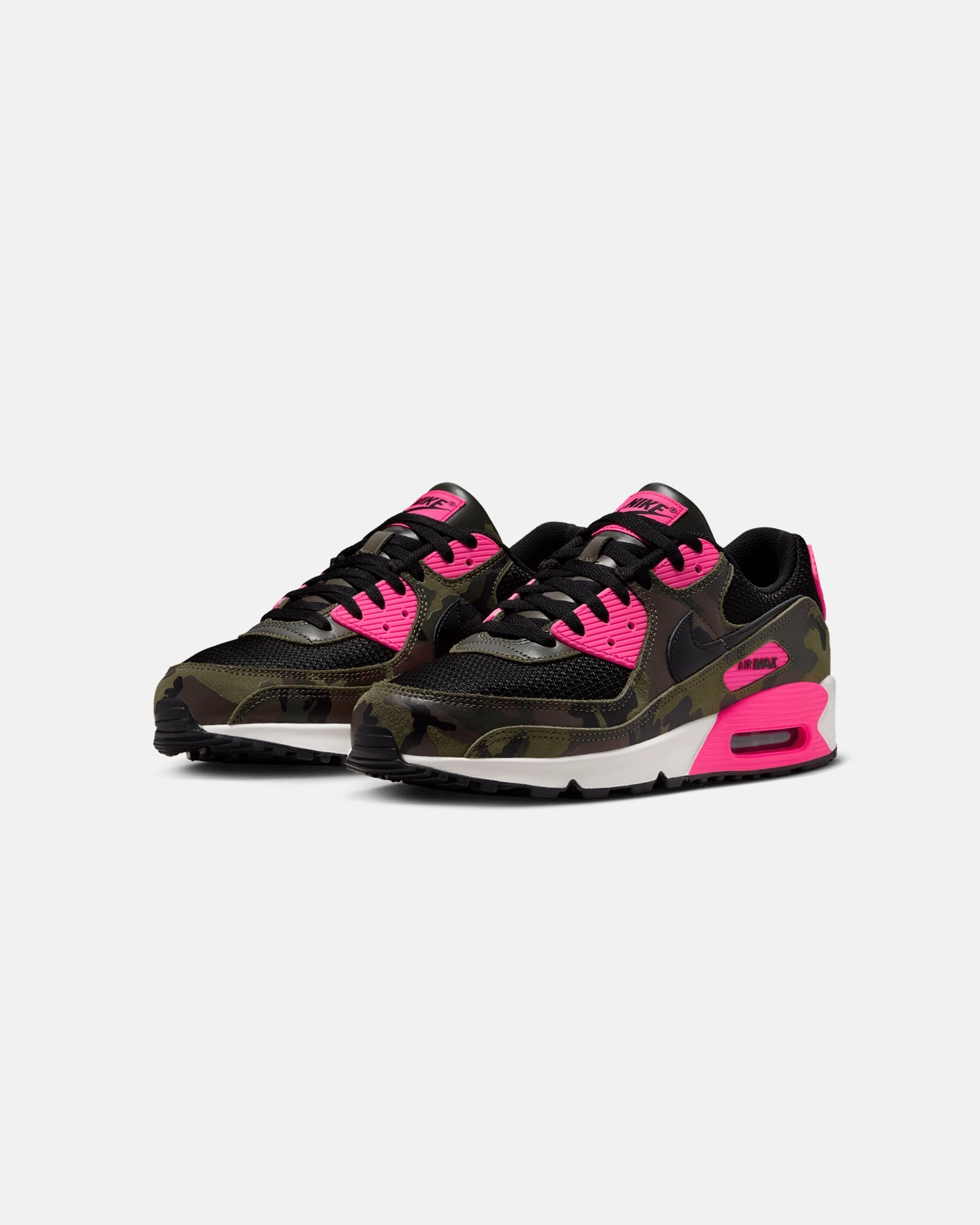 Nike Air Max 90 Premium Camo Camo-Sequaia/Black/Hyper Pink