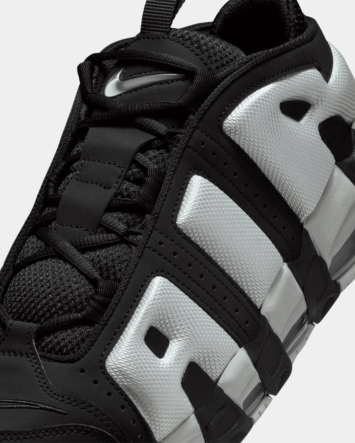Nike Air More Uptempo Low Black/Photon Dust-Metallic Silver