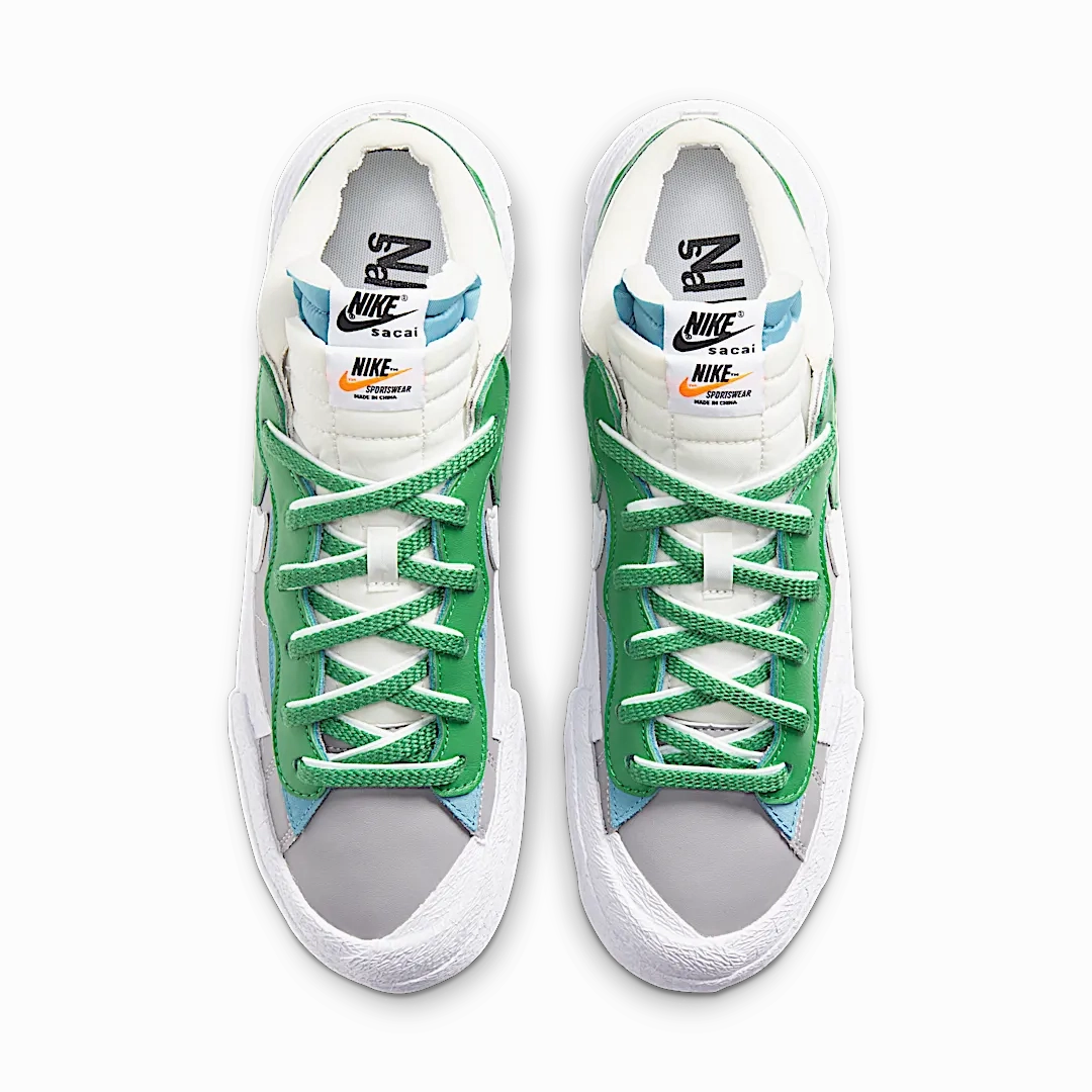 Nike Blazer Low sacai Medium Grey Classic Green