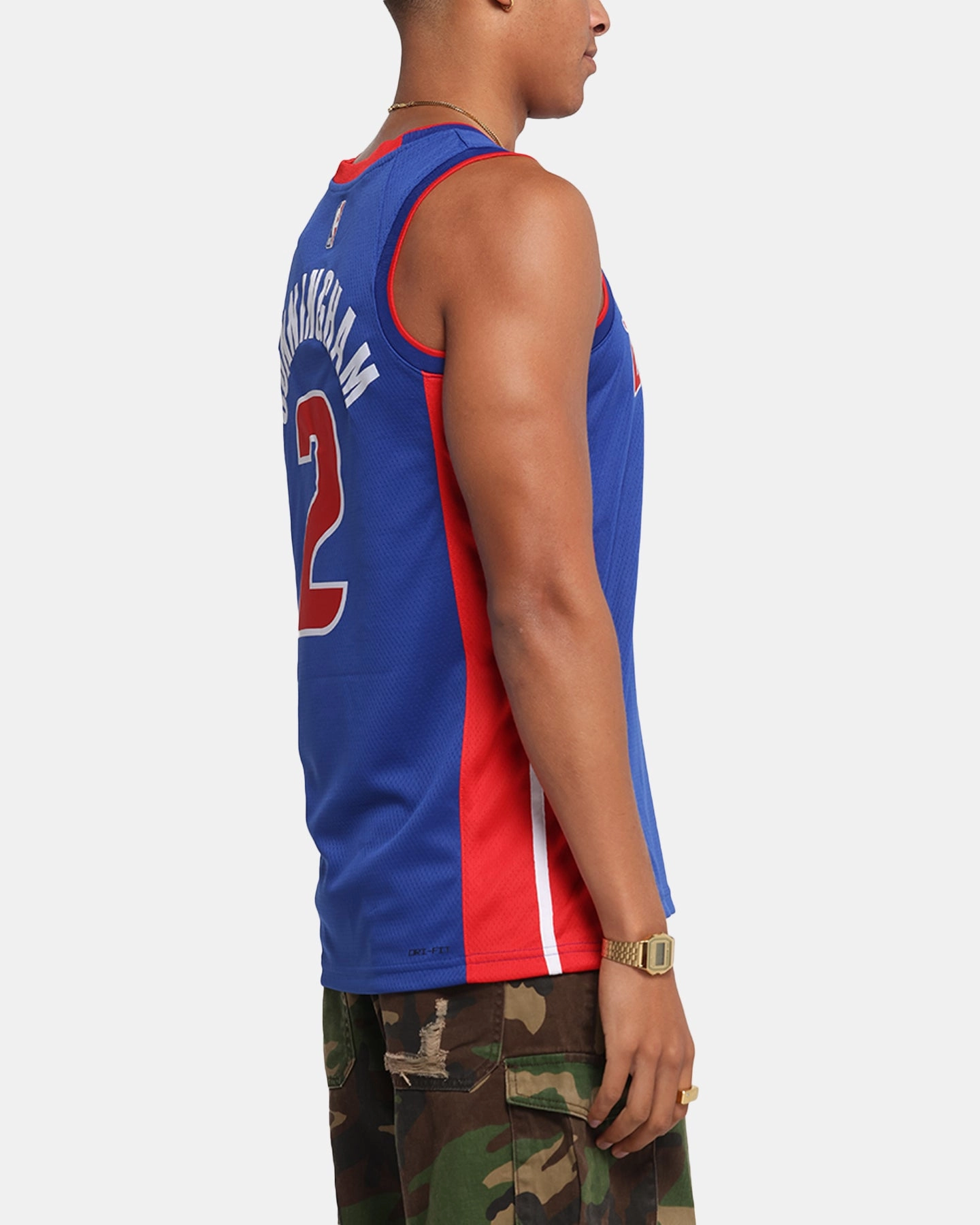 Nike Cade Cunningham Detroit Pistons #2 Icon Edition 2022/23 Nike Dri-Fit NBA Swingman Jersey Rush Blue