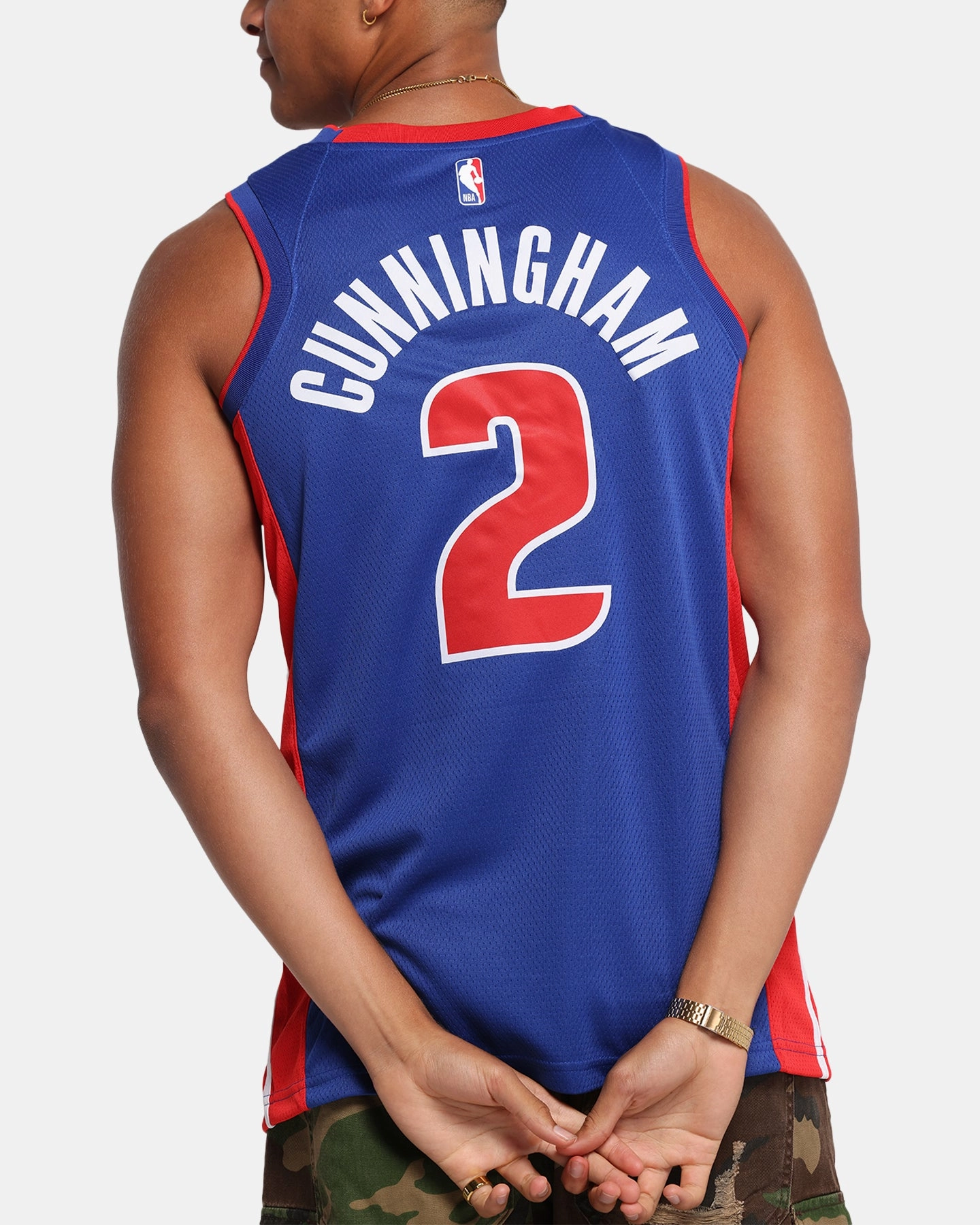 Nike Cade Cunningham Detroit Pistons #2 Icon Edition 2022/23 Nike Dri-Fit NBA Swingman Jersey Rush Blue