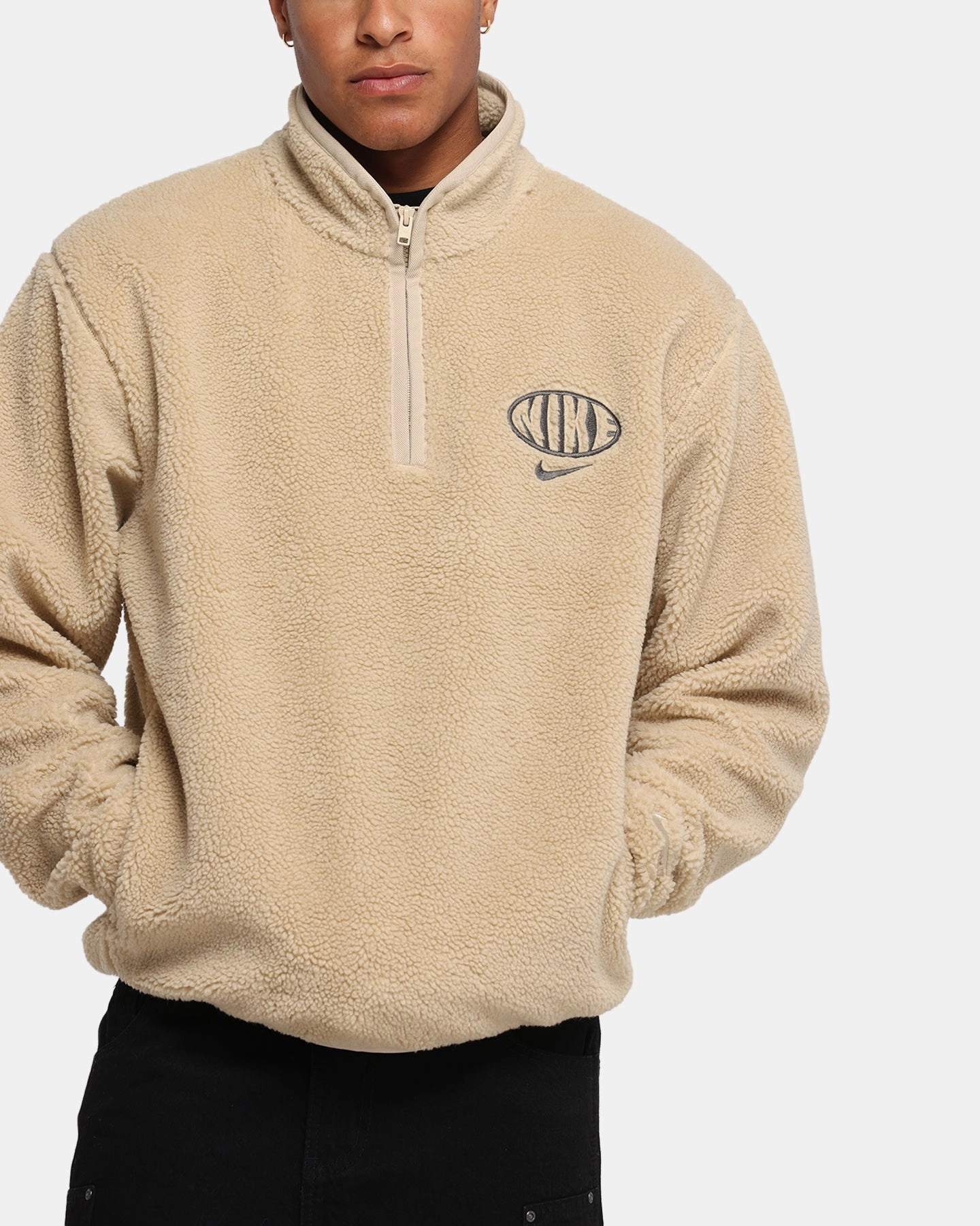 Nike Club Sustainable Winterized Half Zip Top Grain/Medium Ash Grey
