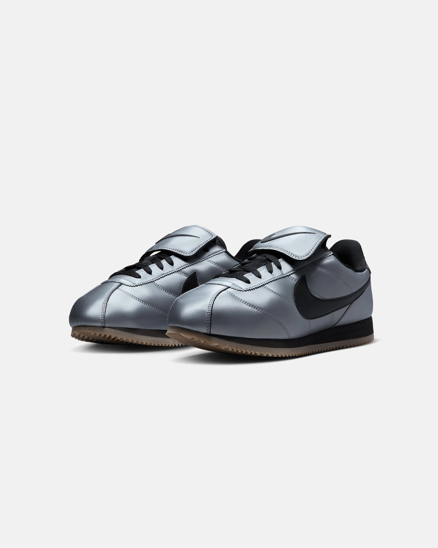 Nike Cortez SE Mtlc Cool Grey/Black-Gum Dark Brown