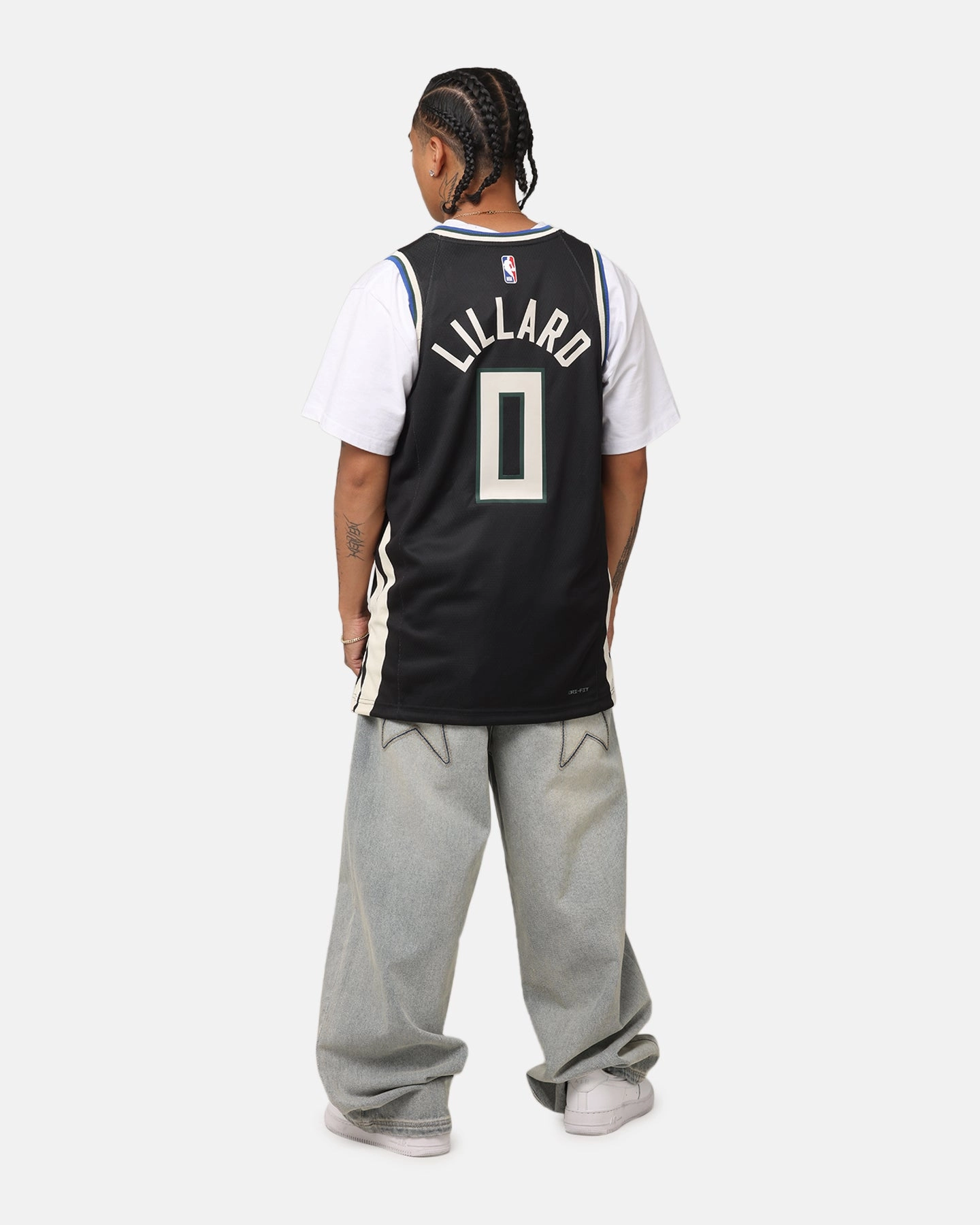 Nike Damian Lillard Milwaukee Bucks #0 Icon Edition 2022/23 Nike Dri-Fit NBA Swingman Jersey Black