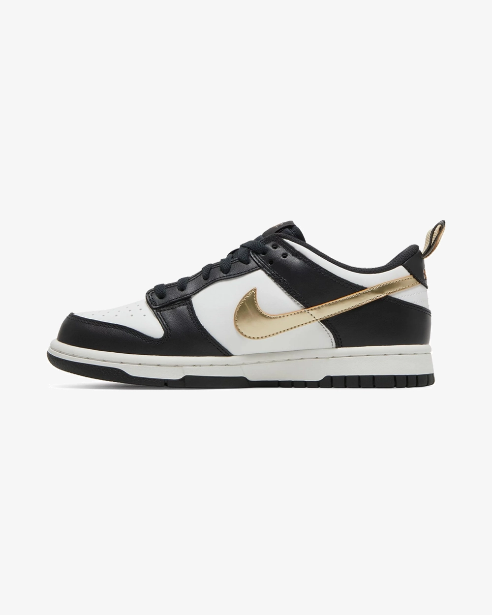 NIKE DUNK LOW METALLIC BLACK WHITE GS