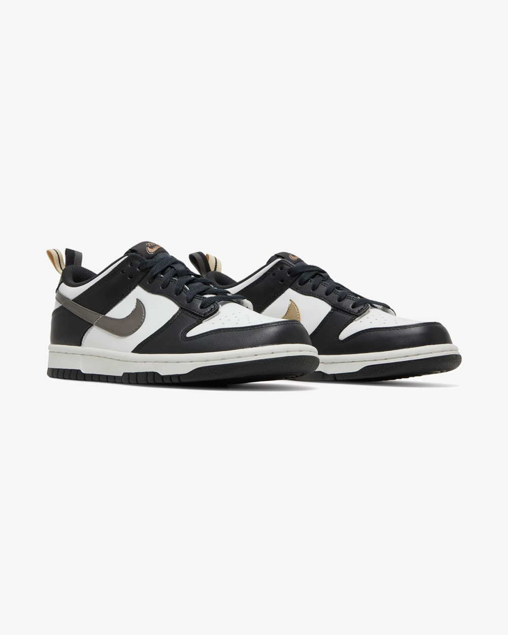 NIKE DUNK LOW METALLIC BLACK WHITE GS