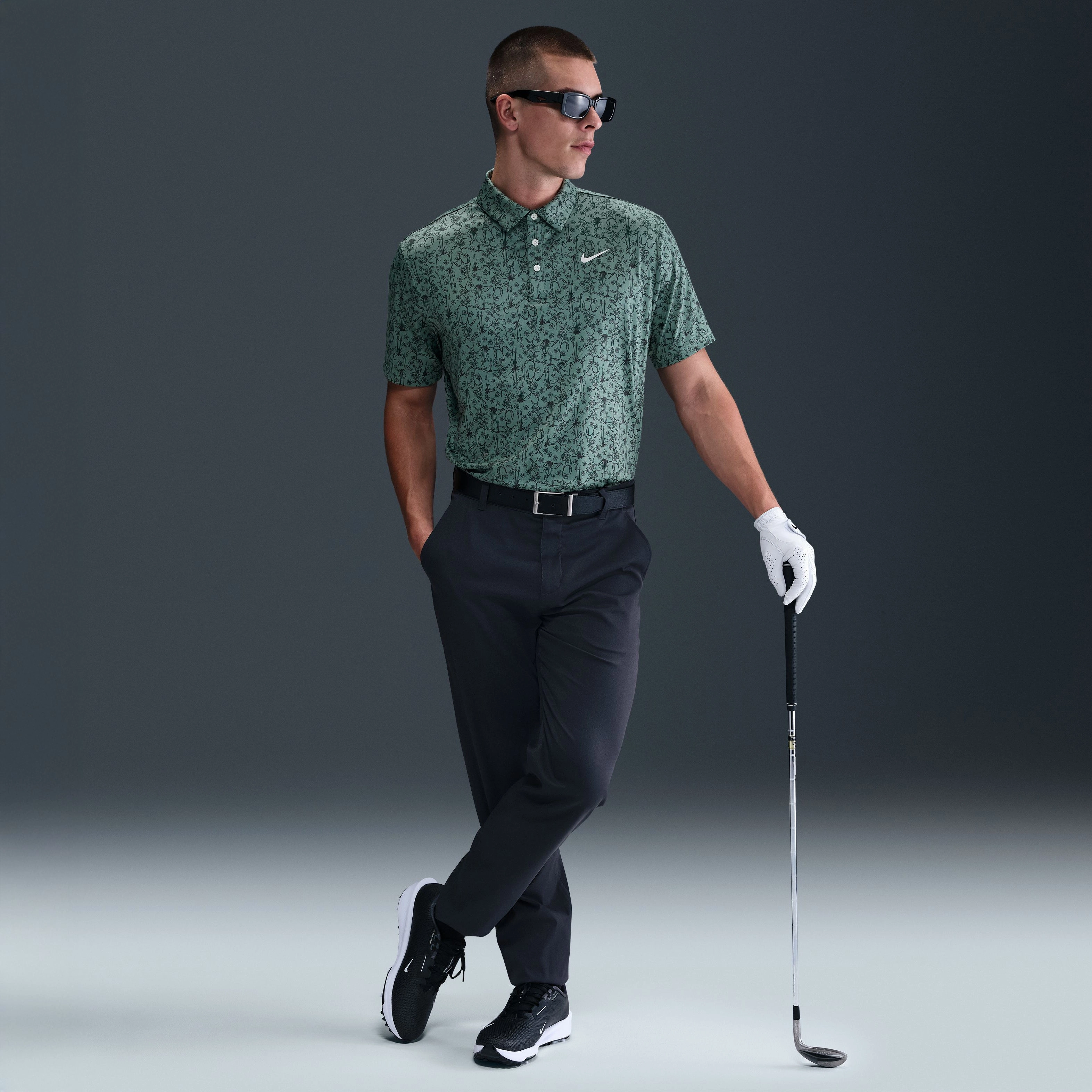 Nike Golf Dri-Fit Tour POA Print Shirt