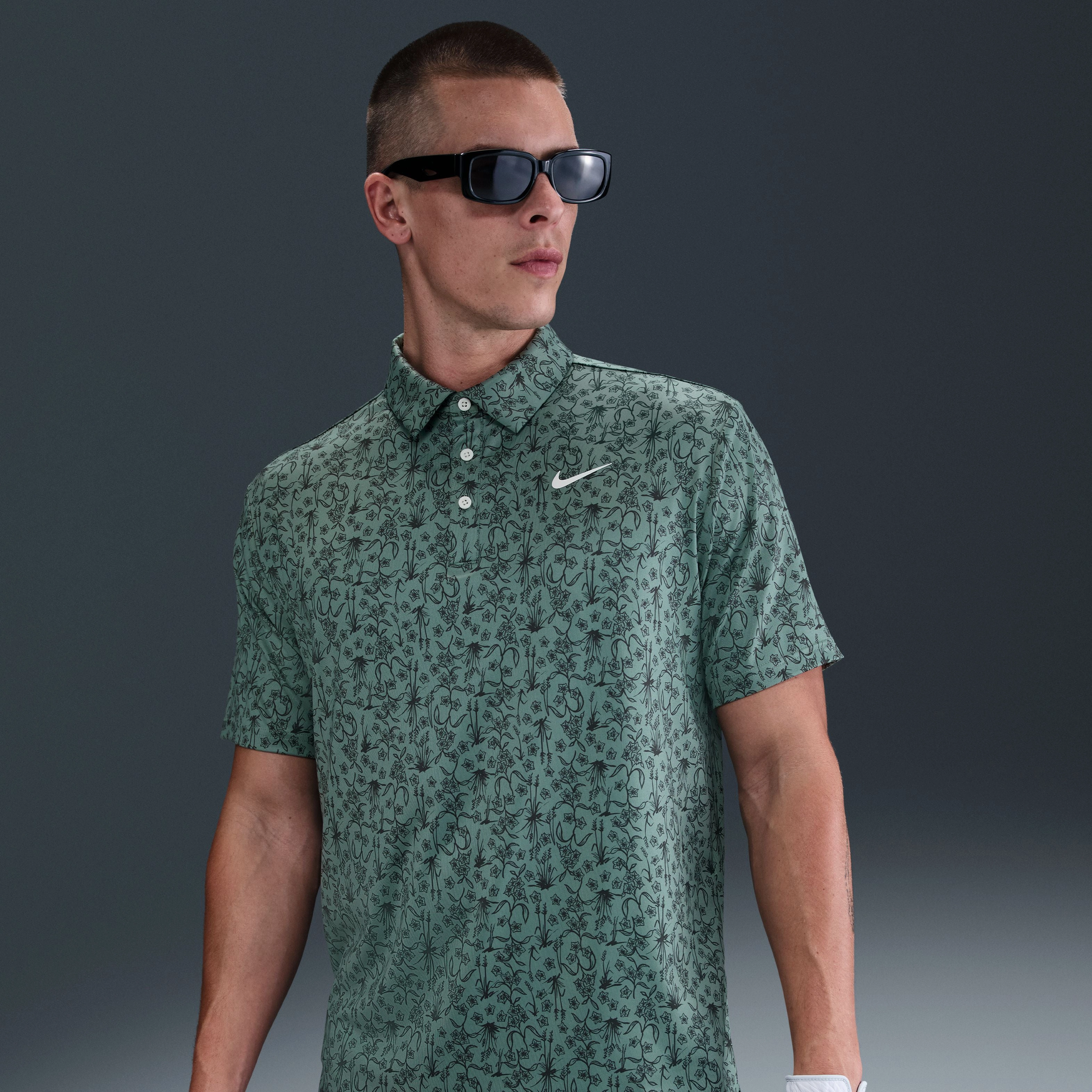 Nike Golf Dri-Fit Tour POA Print Shirt
