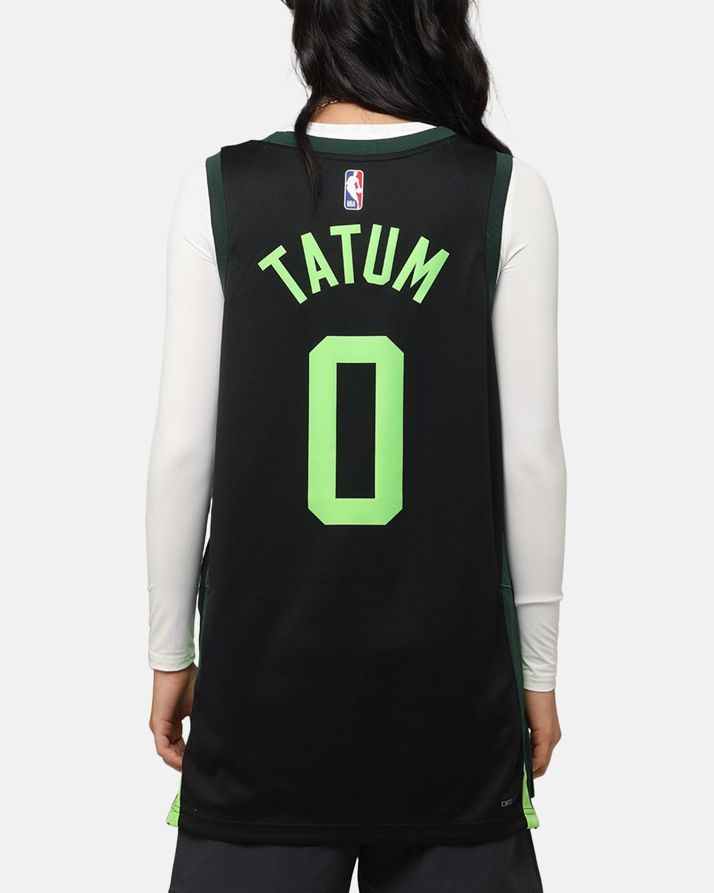 Nike Jayson Tatum Boston Celtics #0 City Edition 2024/25 Nike Dri-Fit NBA Swingman Jersey Black/Green