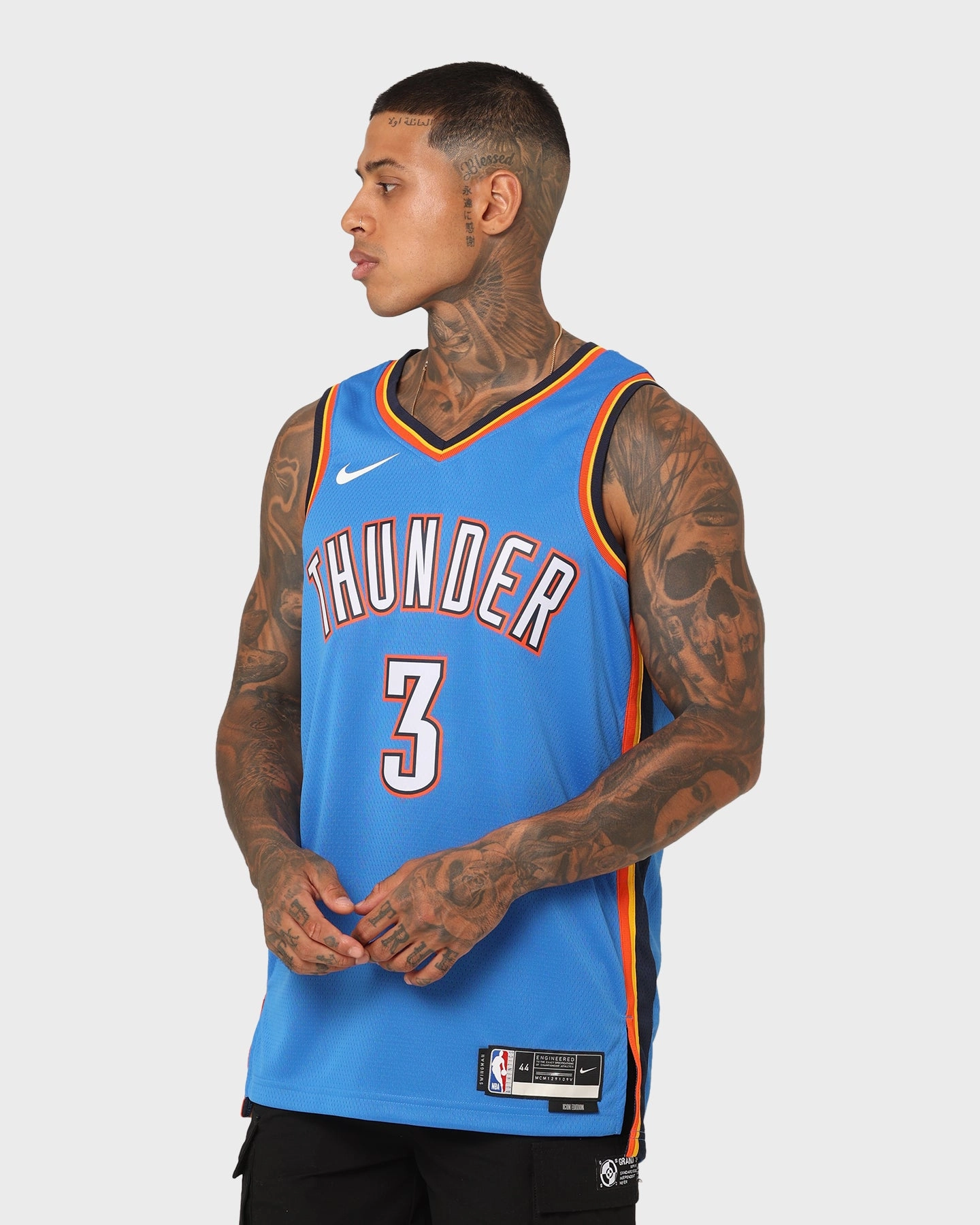 Nike Josh Giddey Oklahoma City Thunder Icon Edition 2022/23 Nike Dri-FIT NBA Swingman Jersey Signal Blue