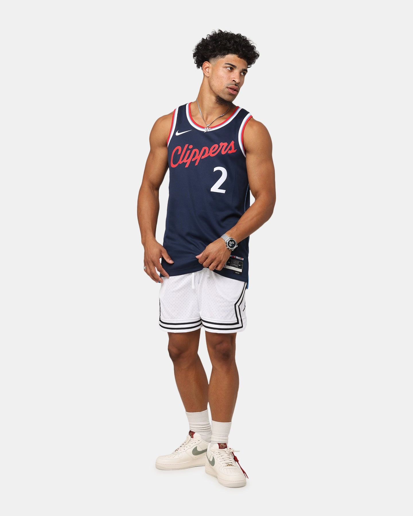 Nike Kawhi Leonard Los Angeles Clippers #2 City Edition 2024/25 Nike Dri-Fit NBA Swingman Jersey College Navy