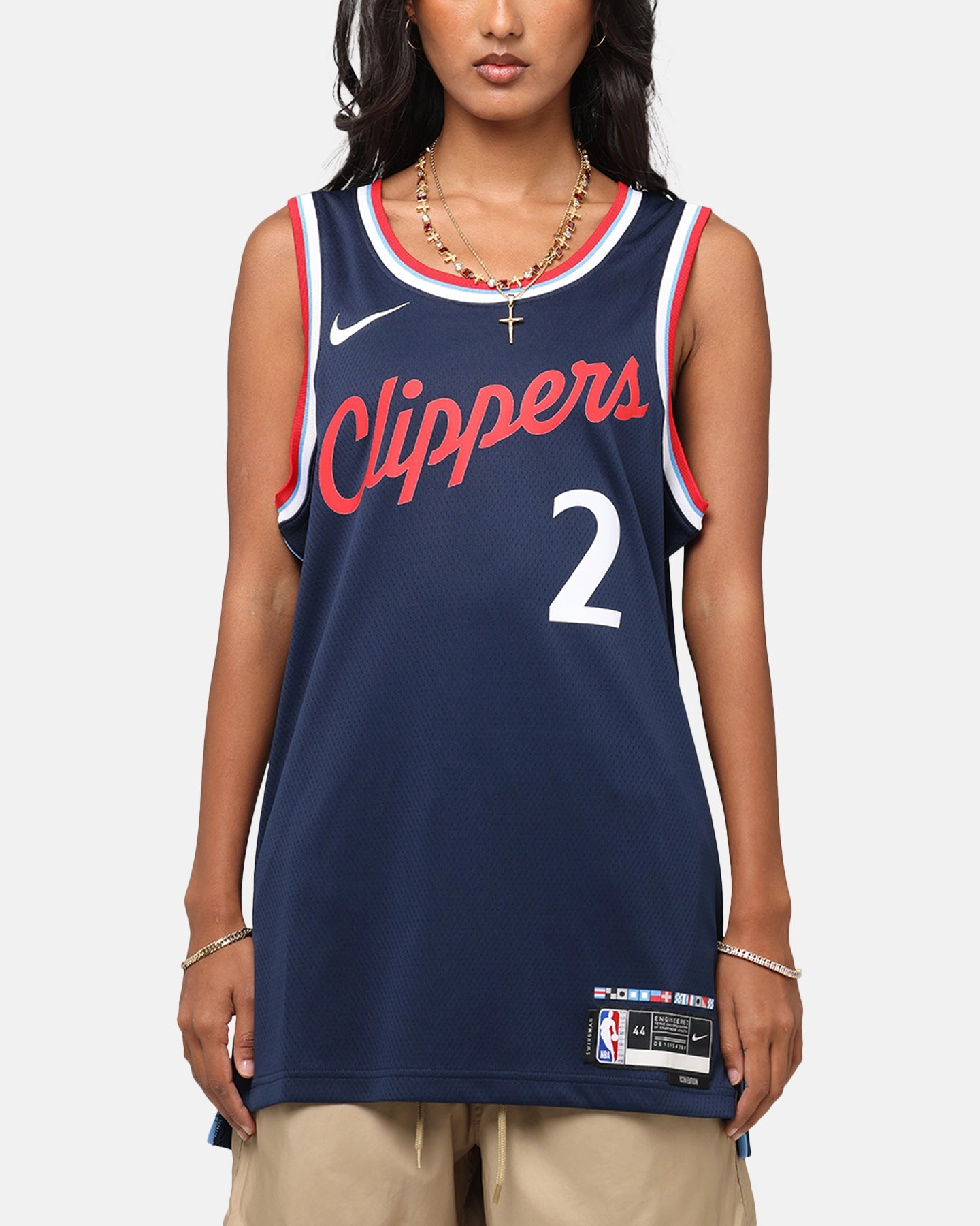 Nike Kawhi Leonard Los Angeles Clippers #2 City Edition 2024/25 Nike Dri-Fit NBA Swingman Jersey College Navy