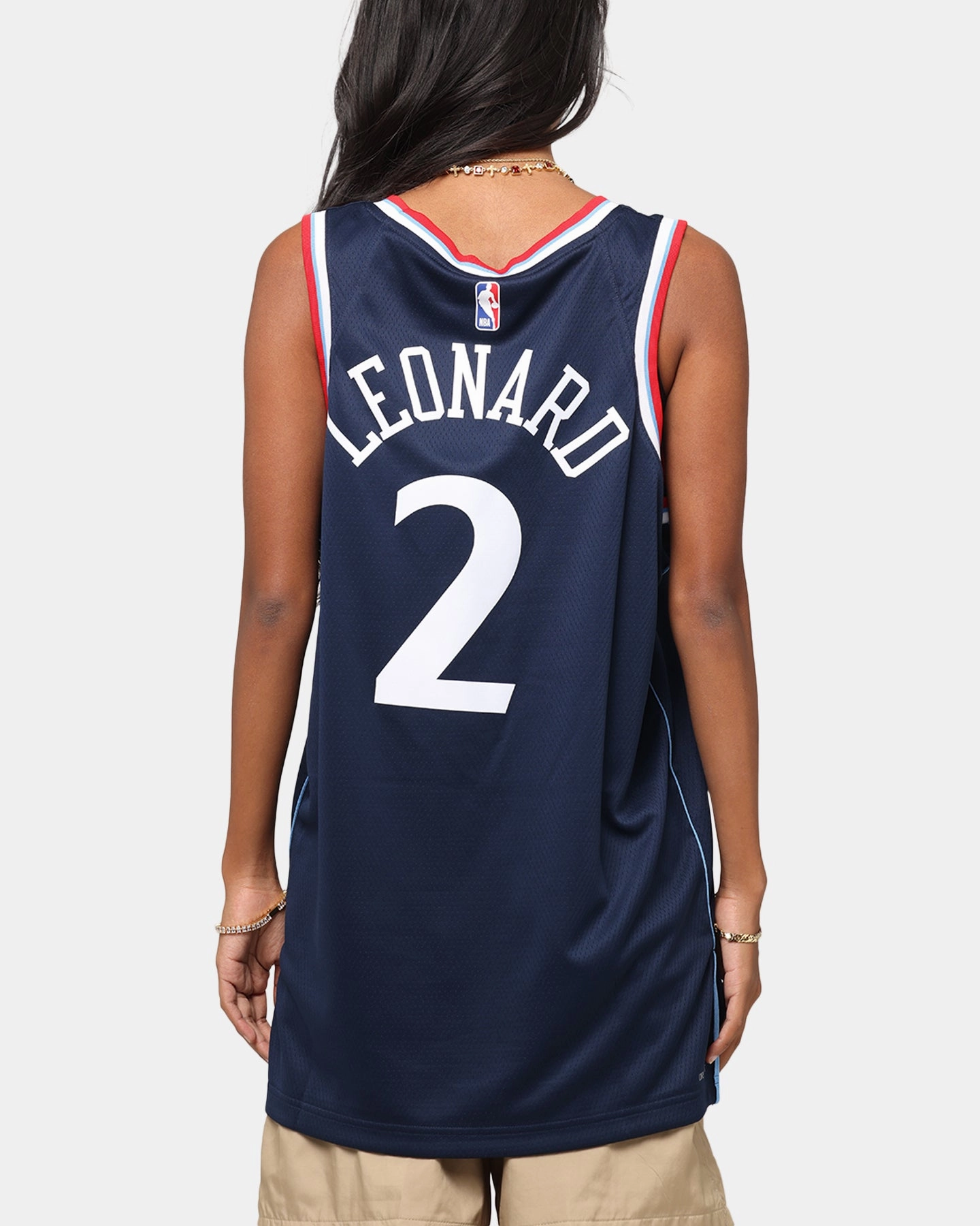 Nike Kawhi Leonard Los Angeles Clippers #2 City Edition 2024/25 Nike Dri-Fit NBA Swingman Jersey College Navy