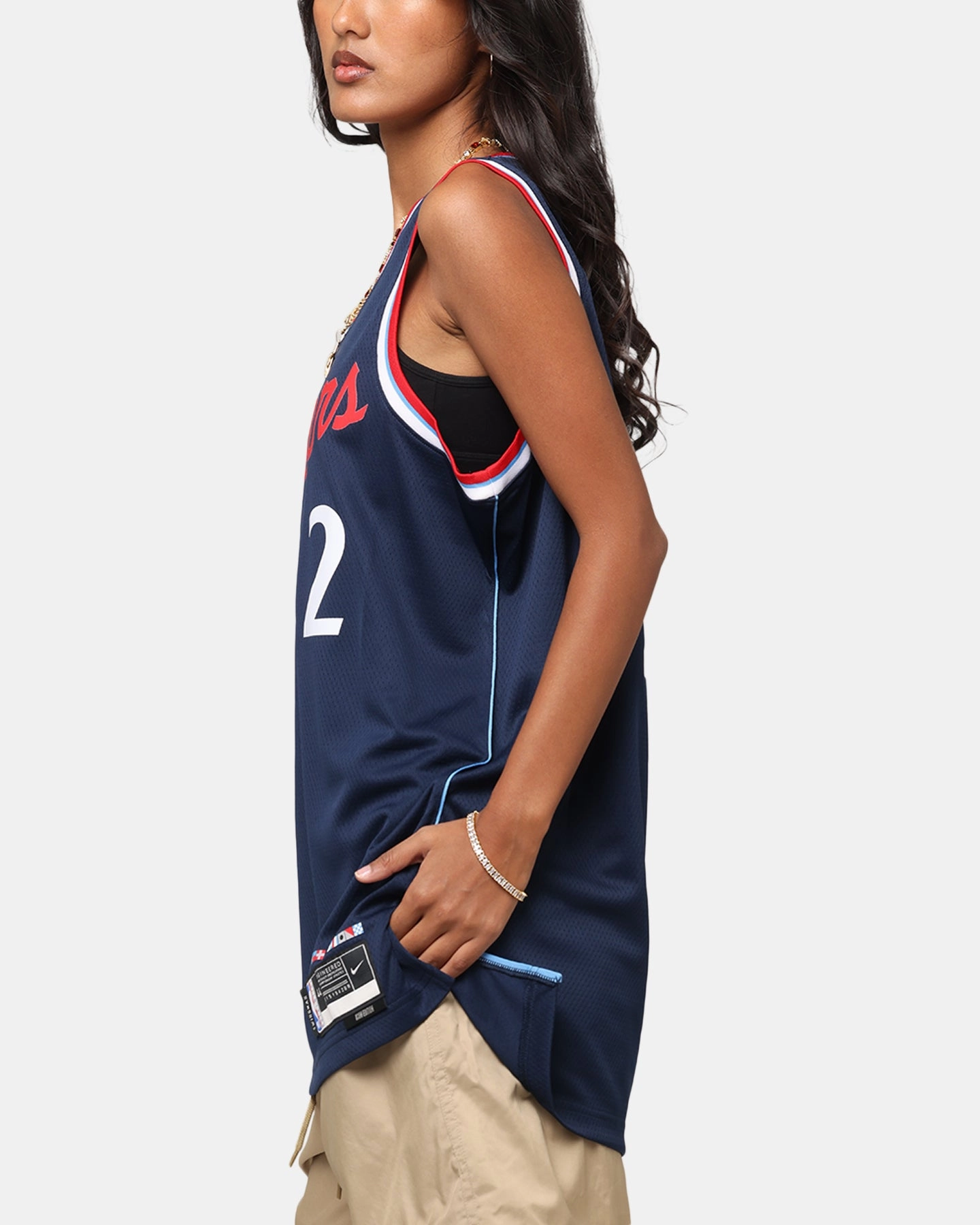 Nike Kawhi Leonard Los Angeles Clippers #2 City Edition 2024/25 Nike Dri-Fit NBA Swingman Jersey College Navy