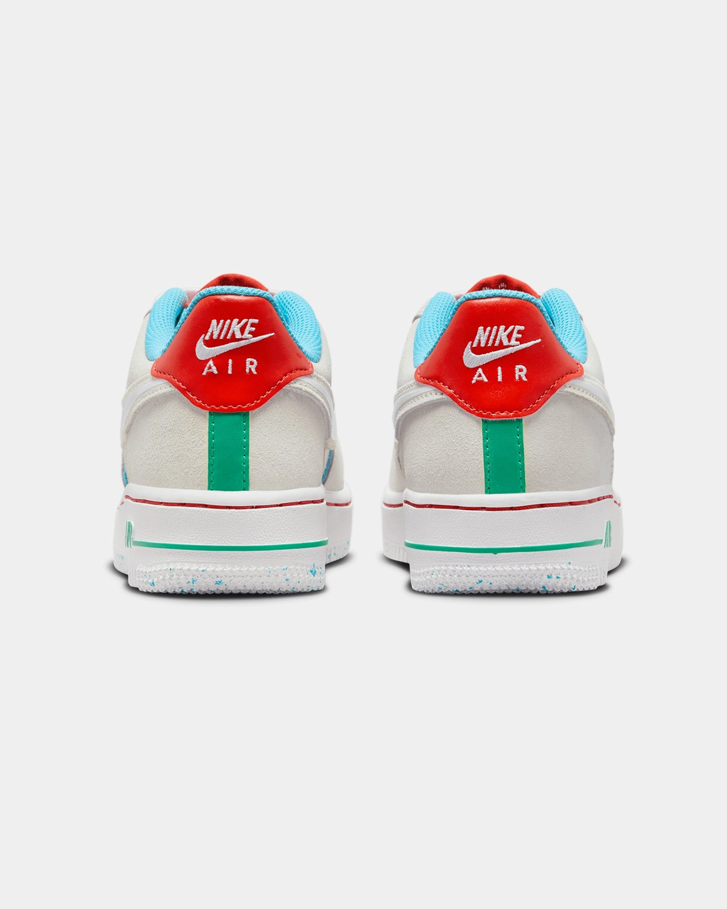 Nike Kids' Air Force 1 LV8 2 BG HD Holiday Cookies (GS) Pale Ivory/White