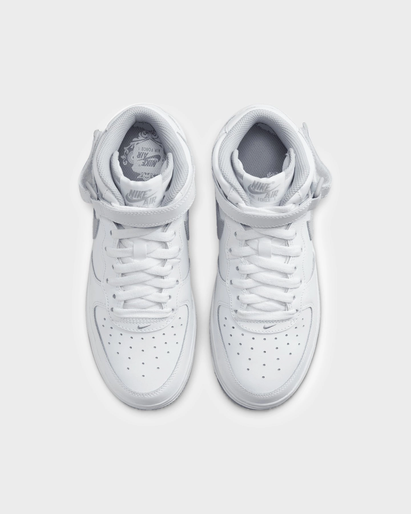 Nike Kids' Air Force 1 Mid LE (GS) White/Wolf Grey