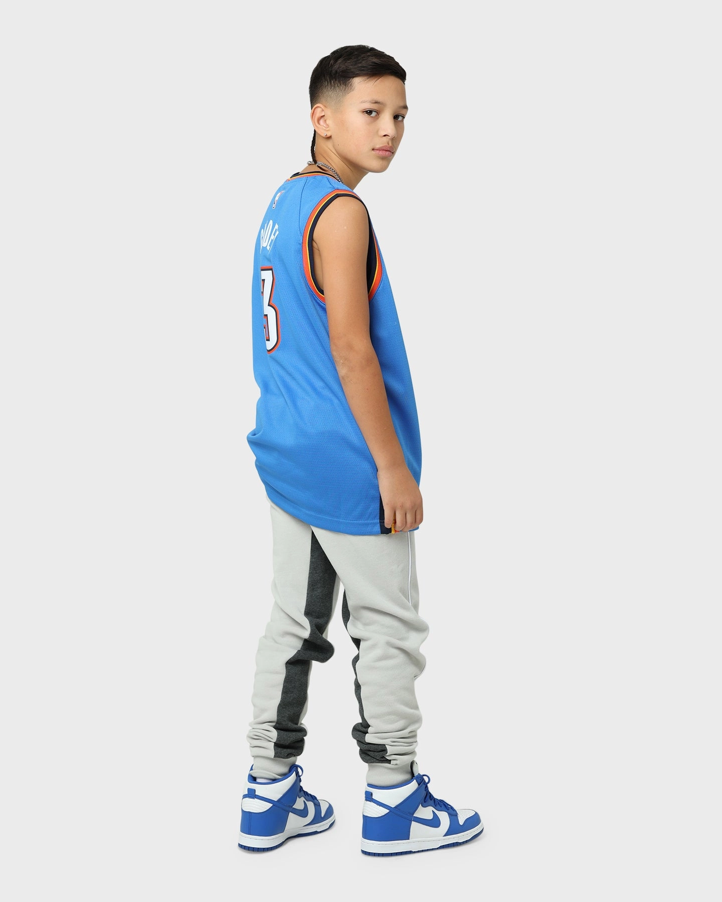Nike Kids' Oklahoma City Thunder Josh Giddey #3 Icon Swingman Jersey Blue