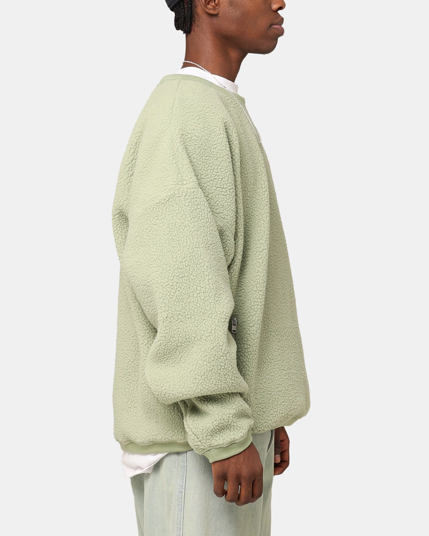 Nike Sherpa Winter Crewneck Oil Green/Black