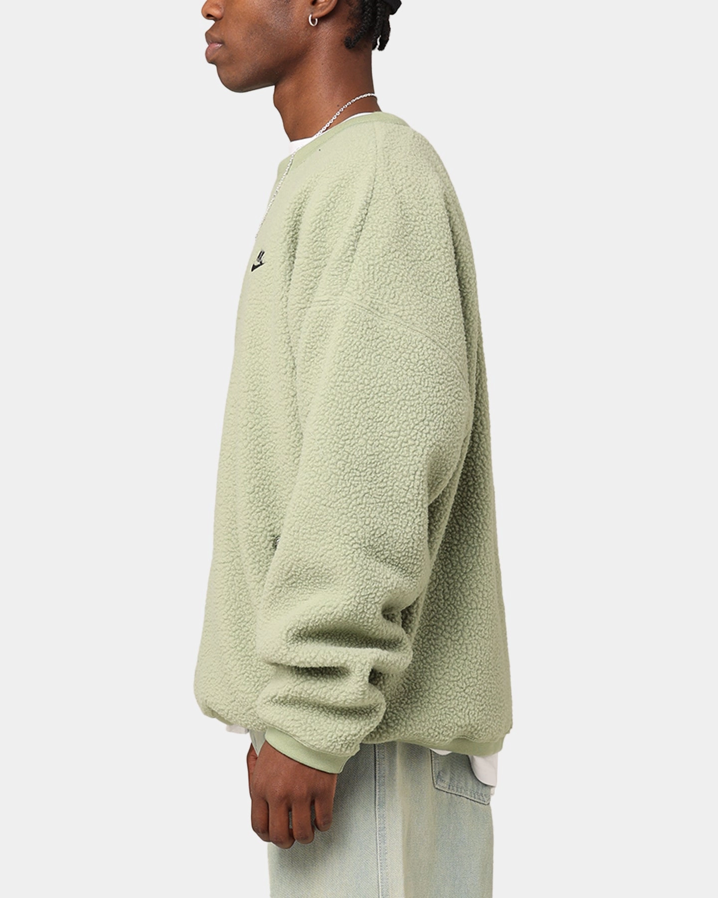 Nike Sherpa Winter Crewneck Oil Green/Black