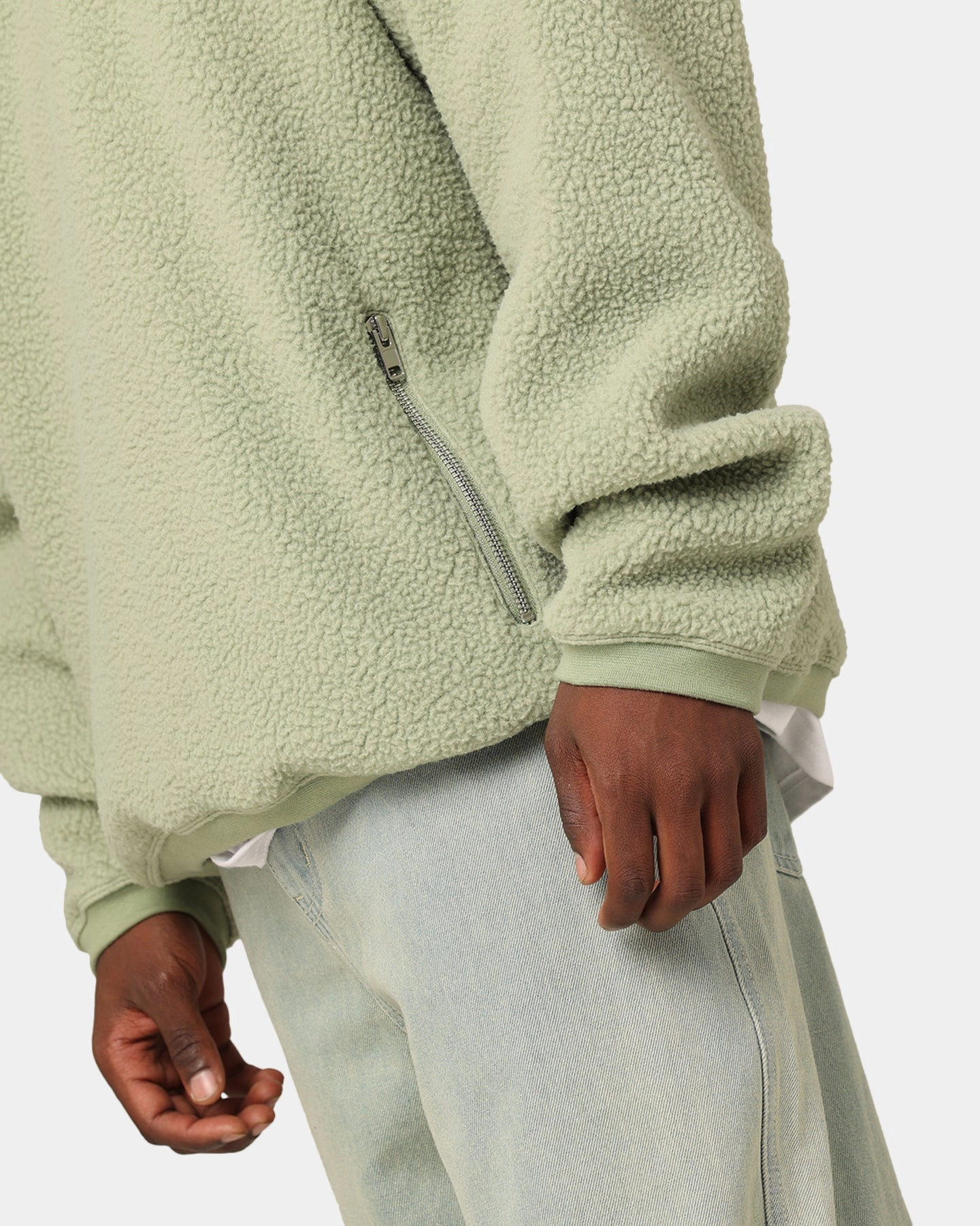 Nike Sherpa Winter Crewneck Oil Green/Black
