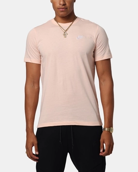 Nike Sportswear Club T-Shirt Coral/White