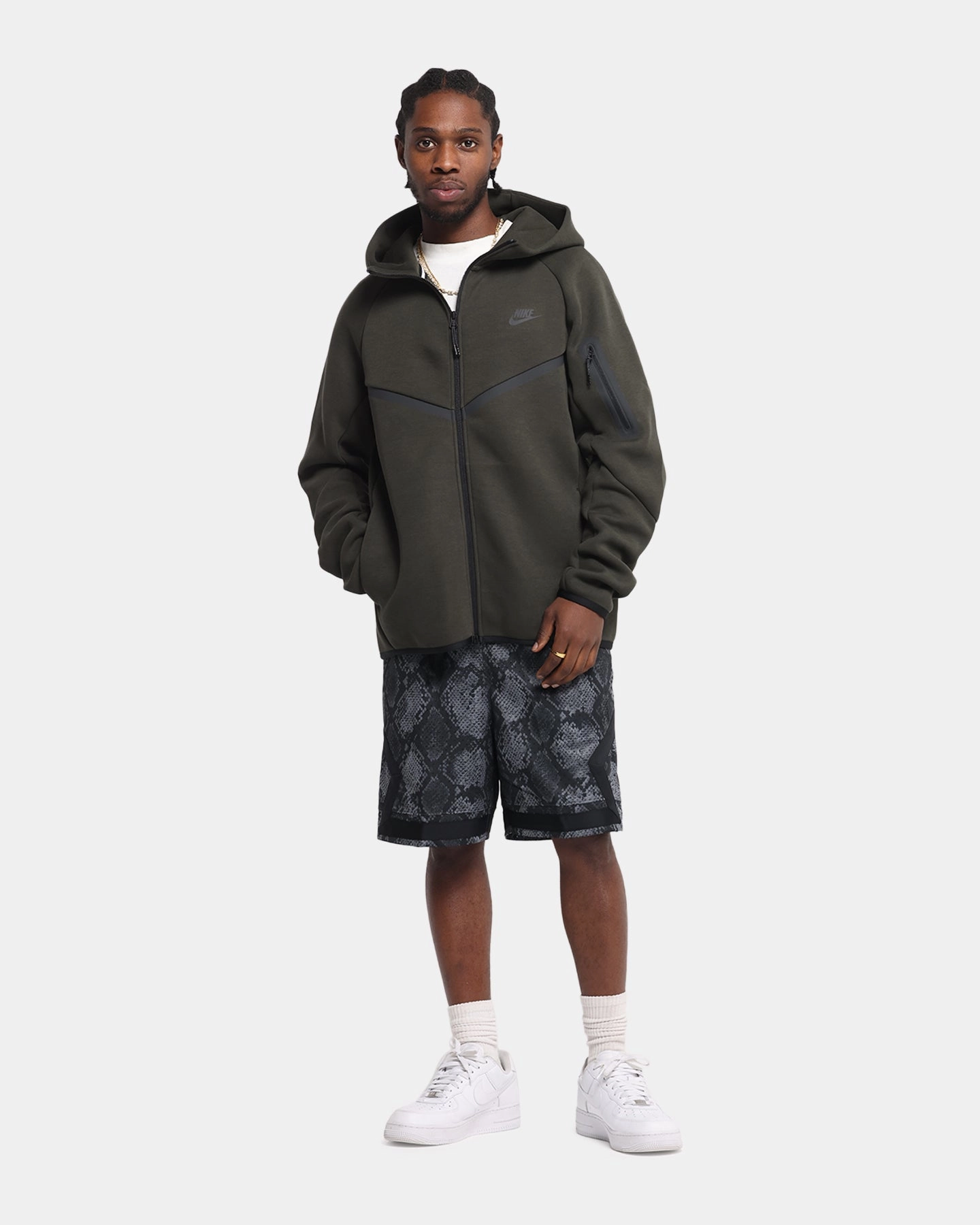 Nike Sportswear Tech Fleece Windrunner Full-Zip Hoodie Jacket Black