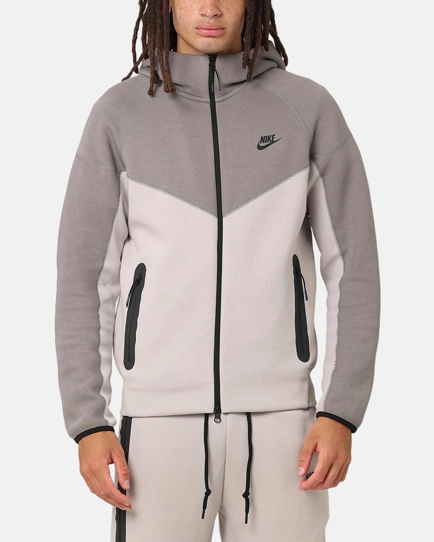 Nike Sportswear Tech Fleece Windrunner Full Zip Hoodie Lt Iron Ore/Flat Pewter/Black