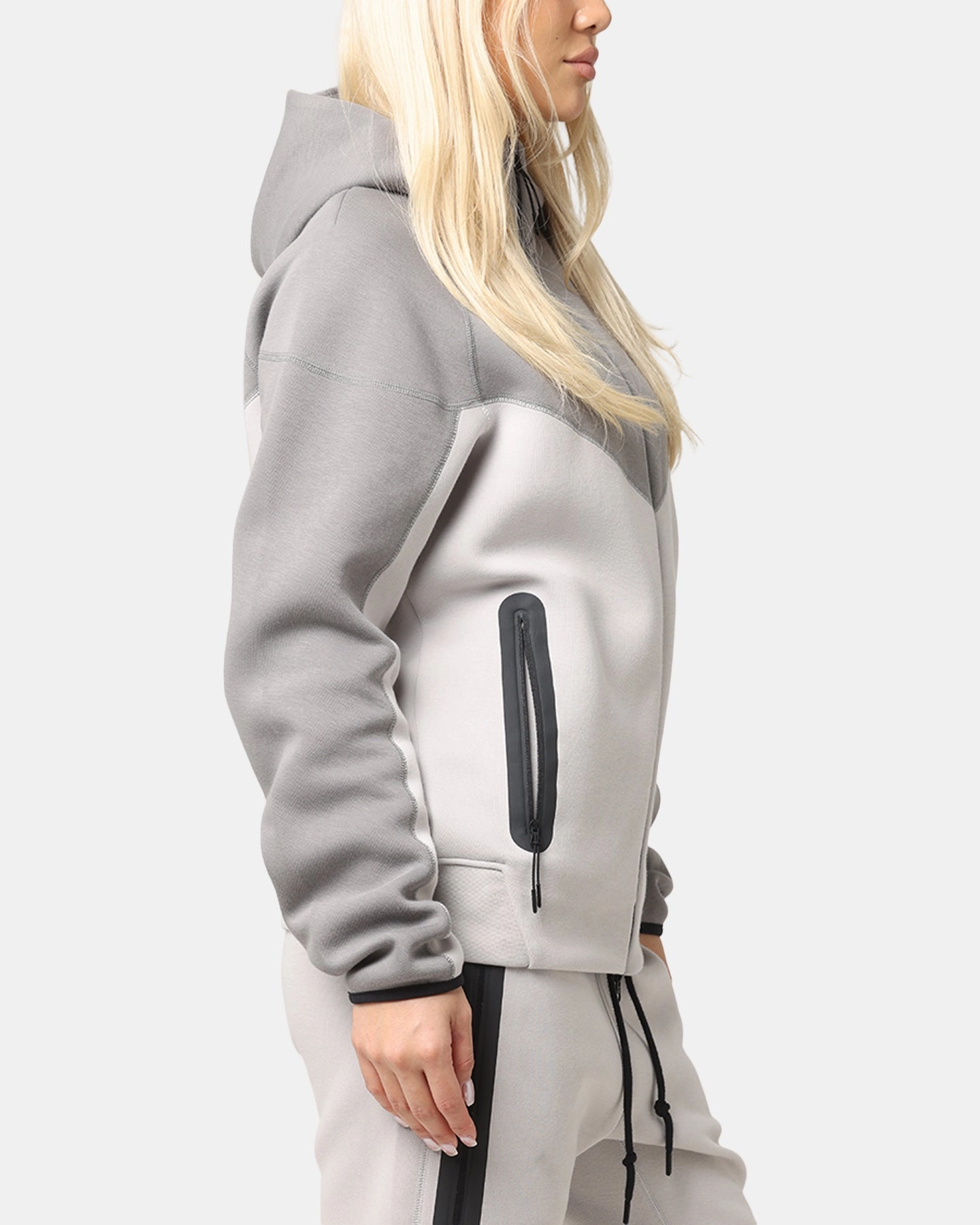 Nike Sportswear Tech Fleece Windrunner Full Zip Hoodie Lt Iron Ore/Flat Pewter/Black