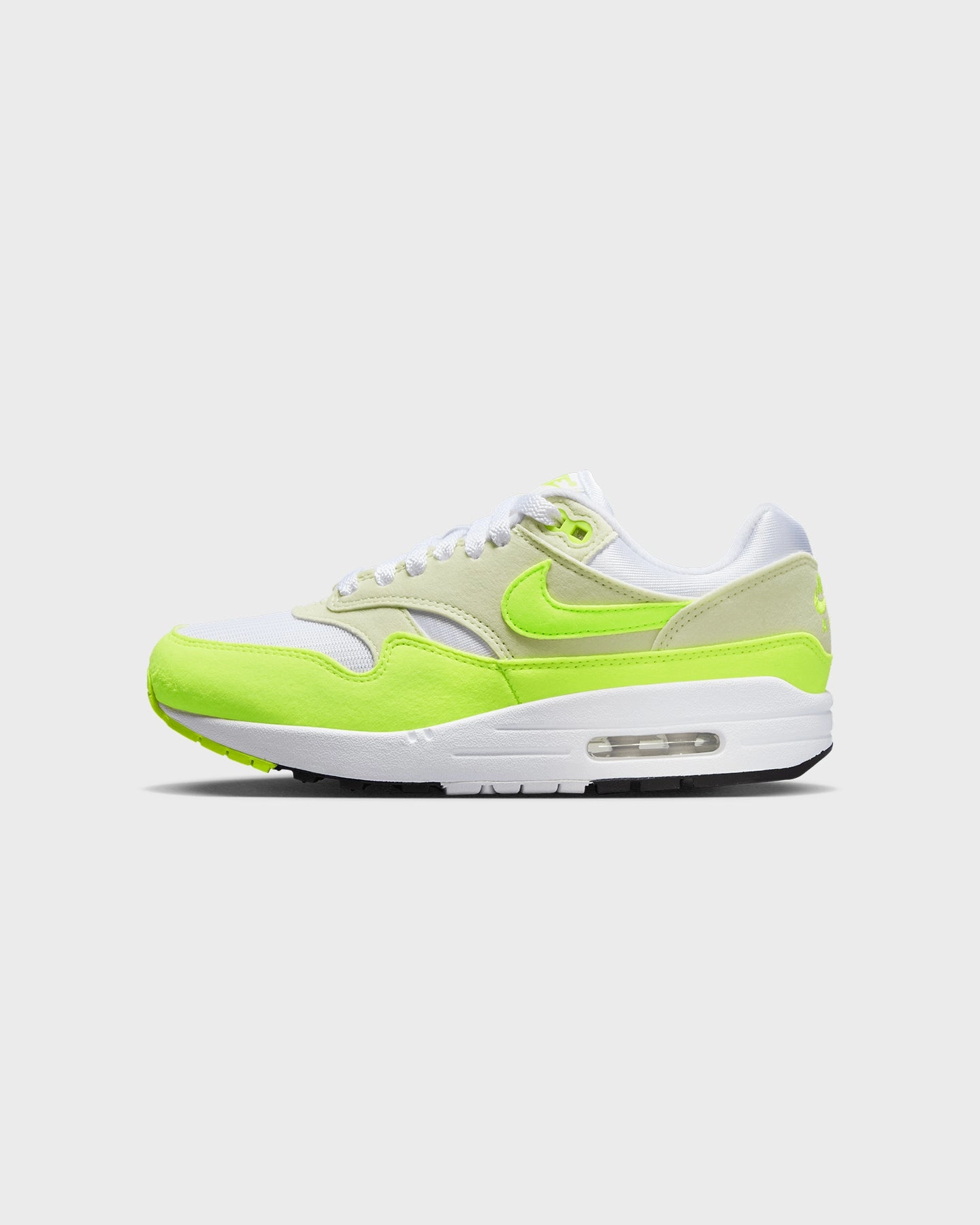 Nike Women's Air Max 1 '87 Volt Suede White/Volt-Sea