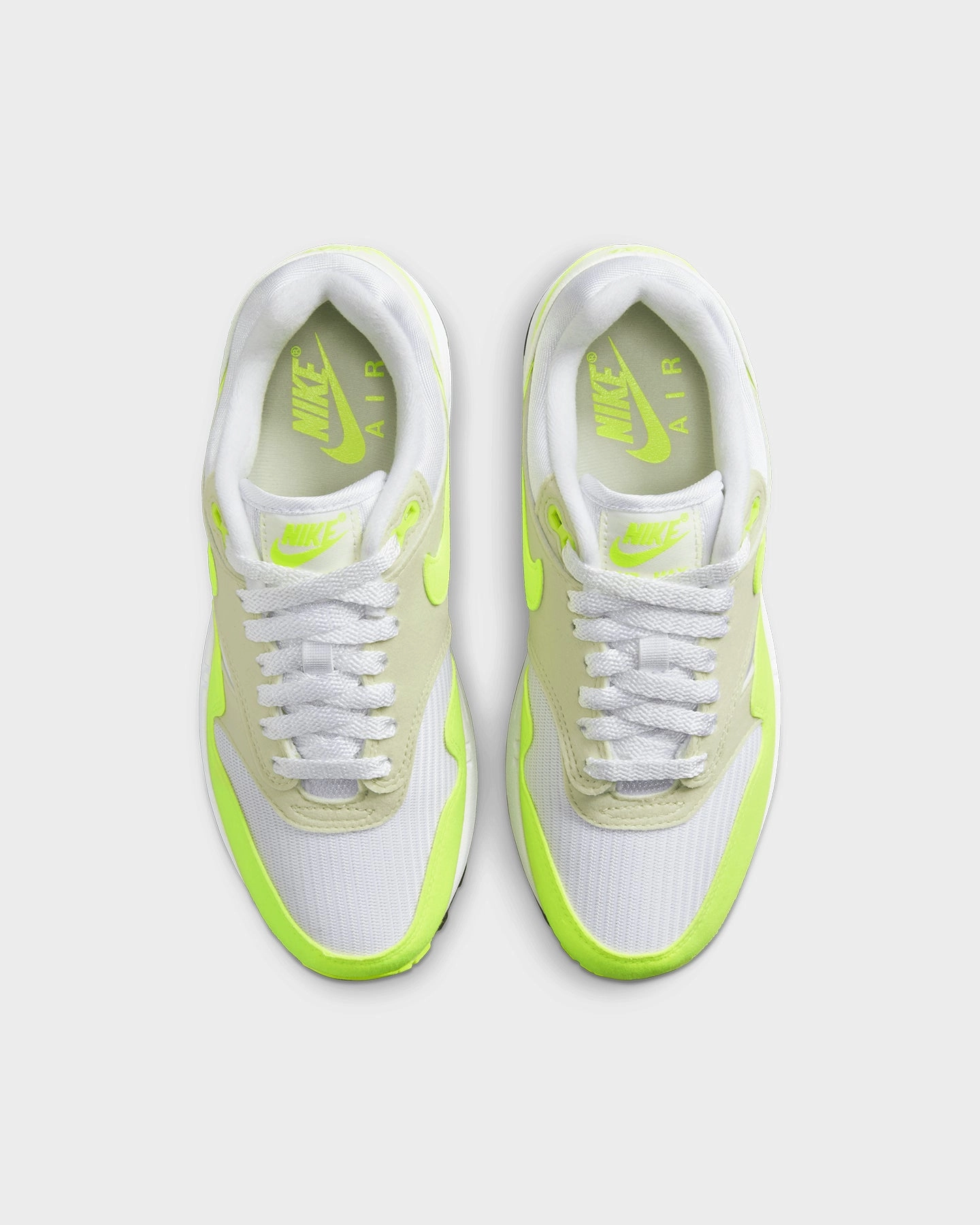 Nike Women's Air Max 1 '87 Volt Suede White/Volt-Sea