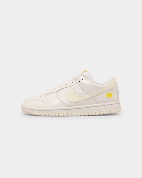 Nike Women's Dunk Low Yellow Heart White/Sail-Optic White