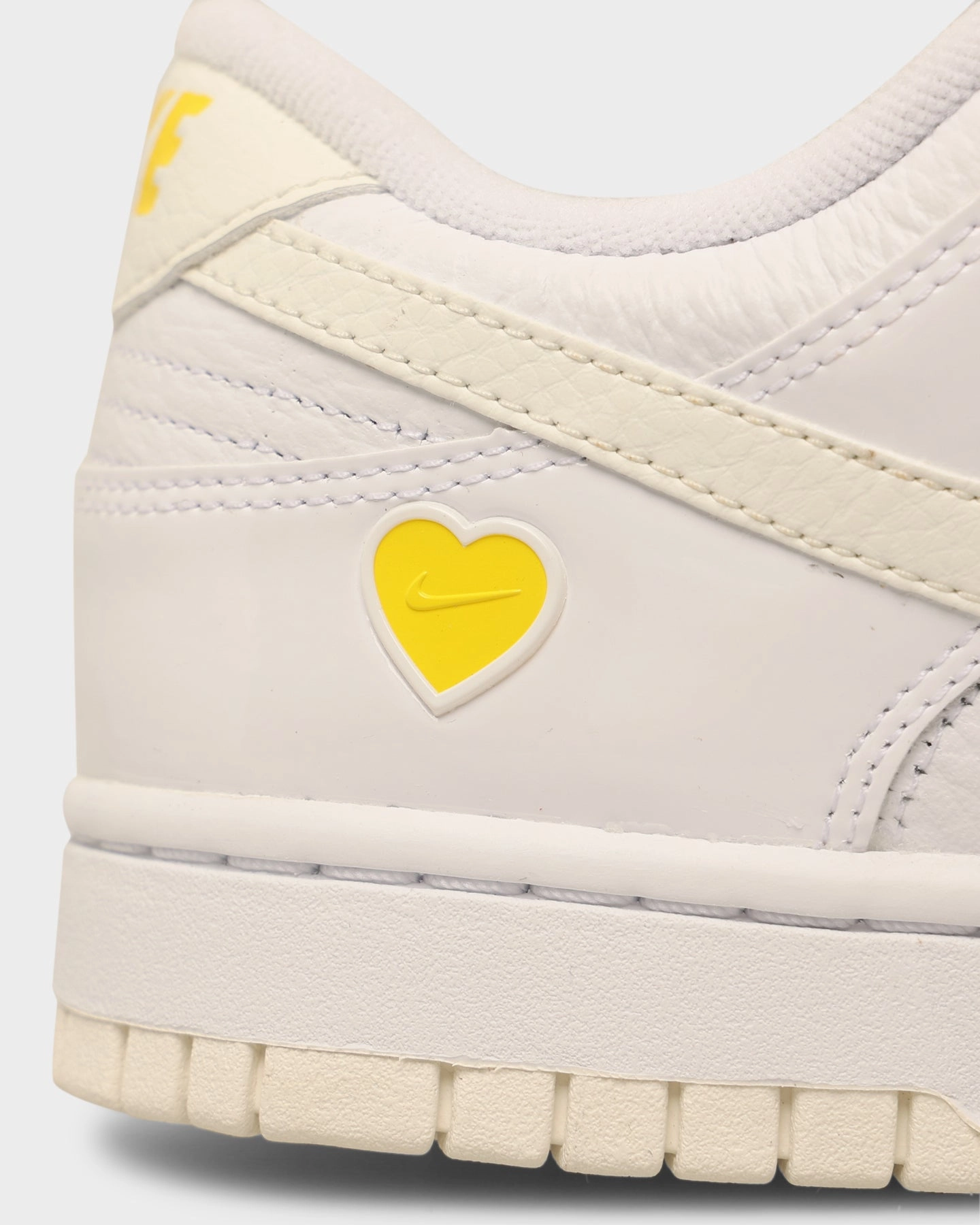 Nike Women's Dunk Low Yellow Heart White/Sail-Optic White