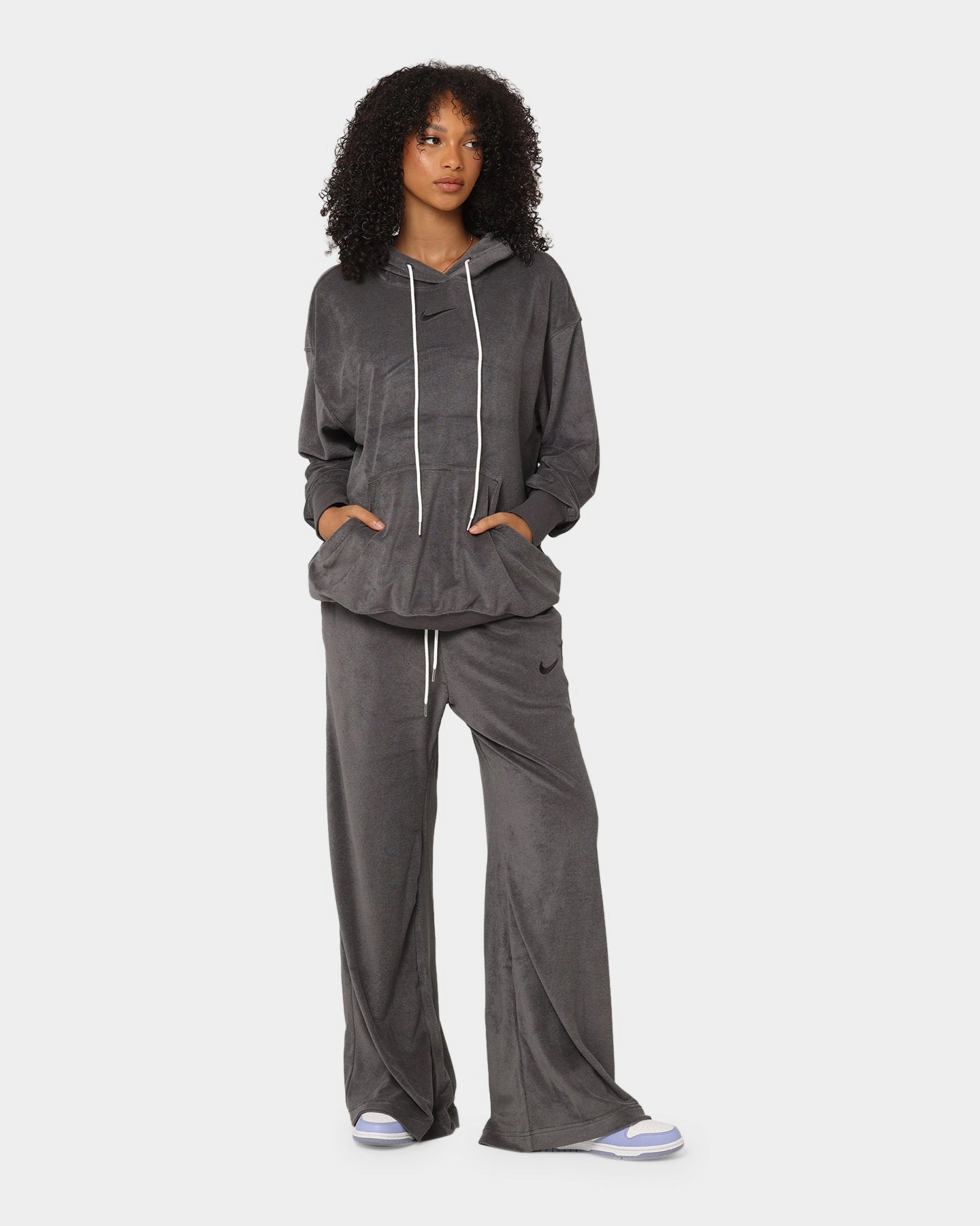 Nike Women's Nike Sportswear French Terry Oversized Pullover Hoodie Anthracite/Black