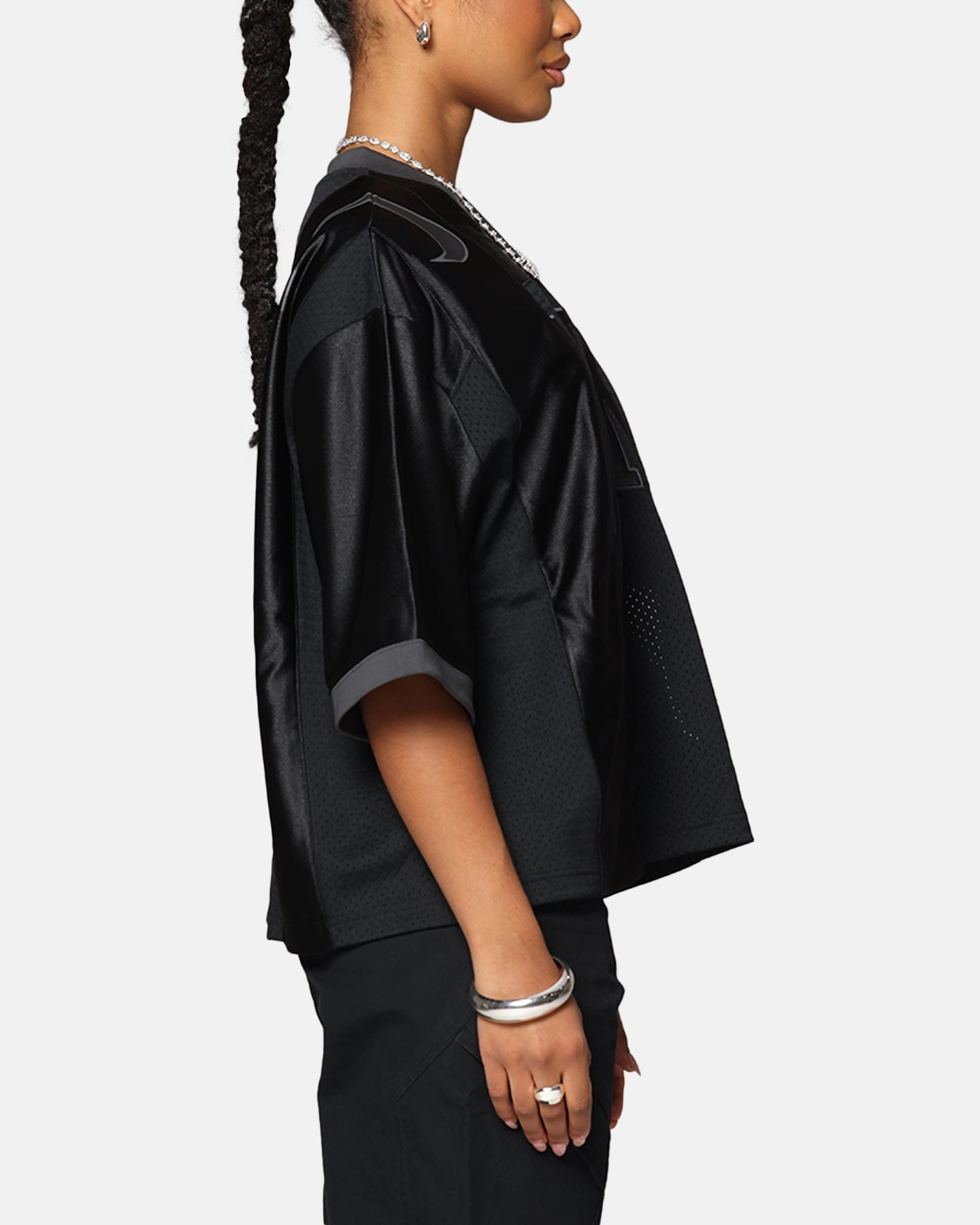 Nike Women's Oversized Graphic Jersey Black/Anthracite